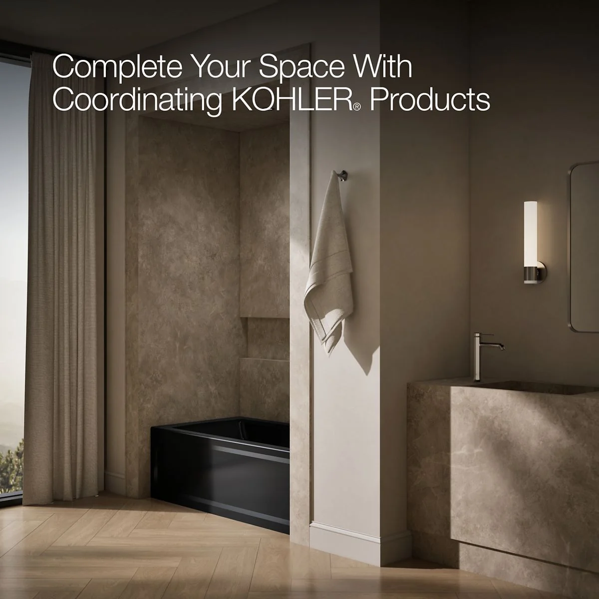 KOHLER K-1123-RAW Archer 60" x 32" alcove bath with Bask heated surface, right drain - Image 9