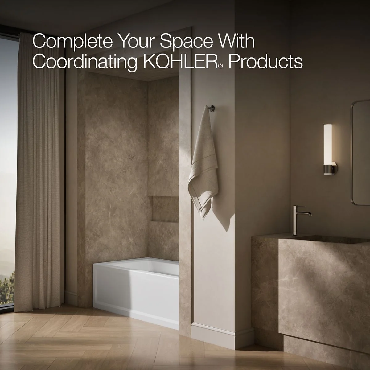 KOHLER K-1123-RA Archer 60" x 32" alcove bath, right drain - Image 16