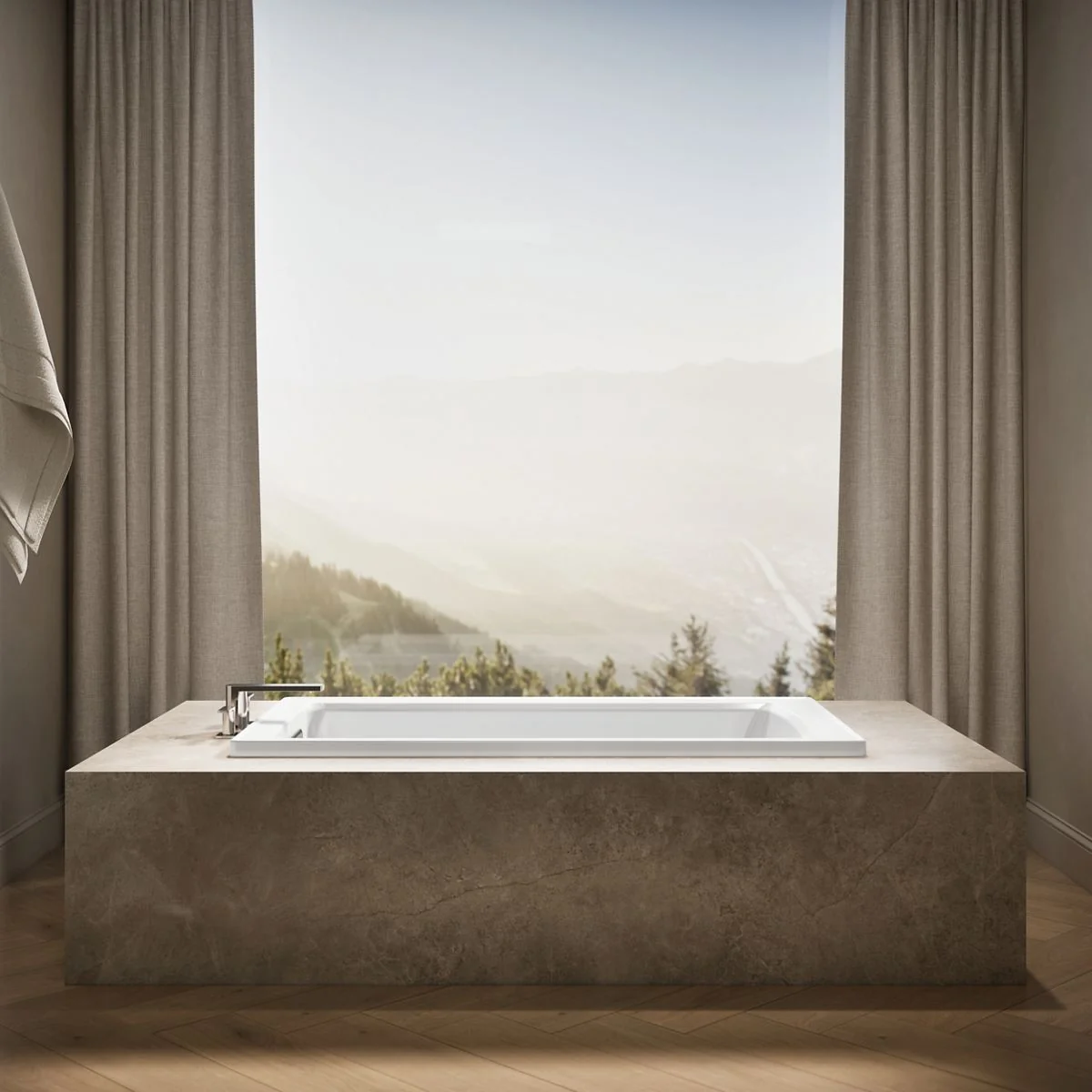 KOHLER K-1123 Archer 60" x 32" drop-in bath - Image 10