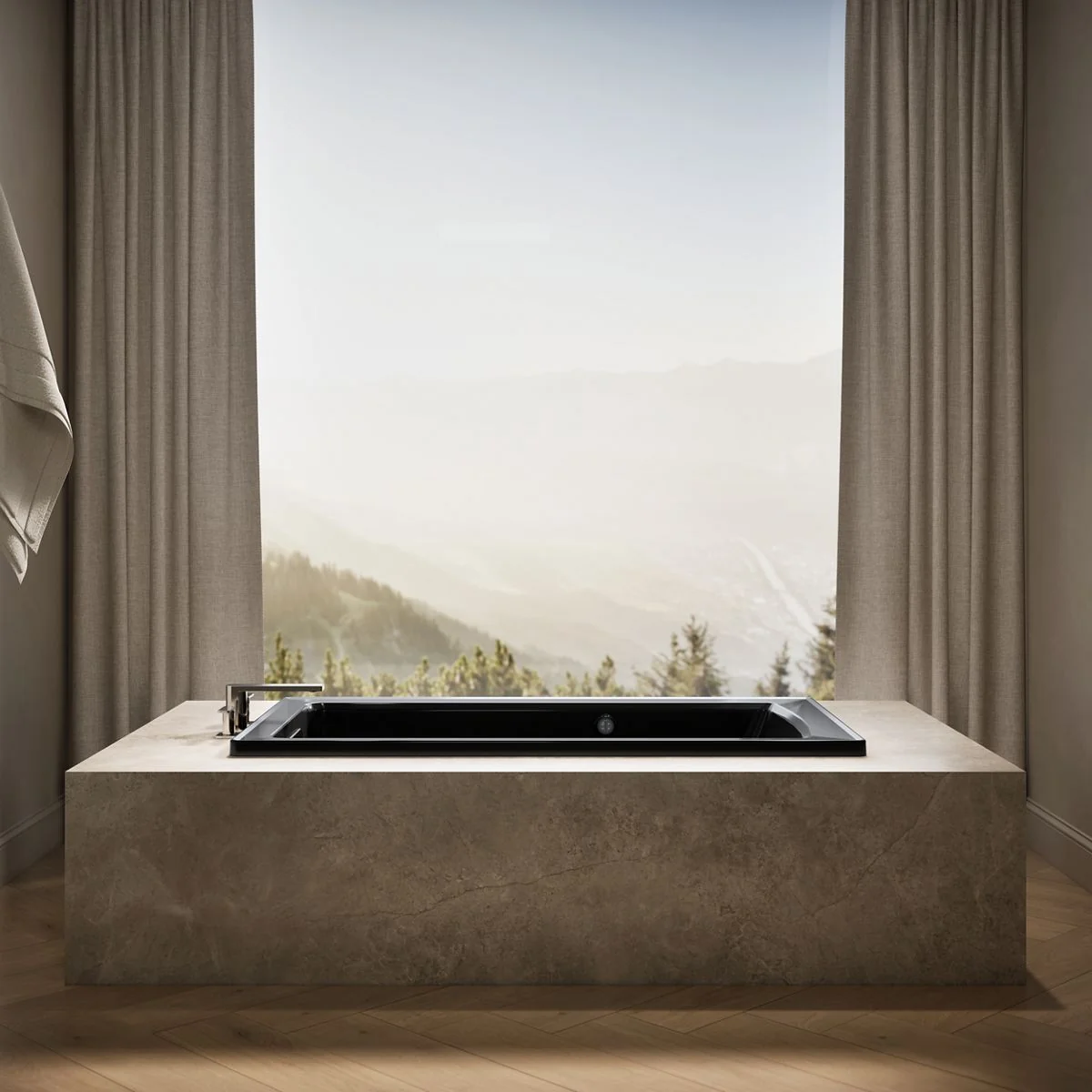 KOHLER K-1123-W1 Archer 60" x 32" drop-in bath with Bask heated surface - Image 10