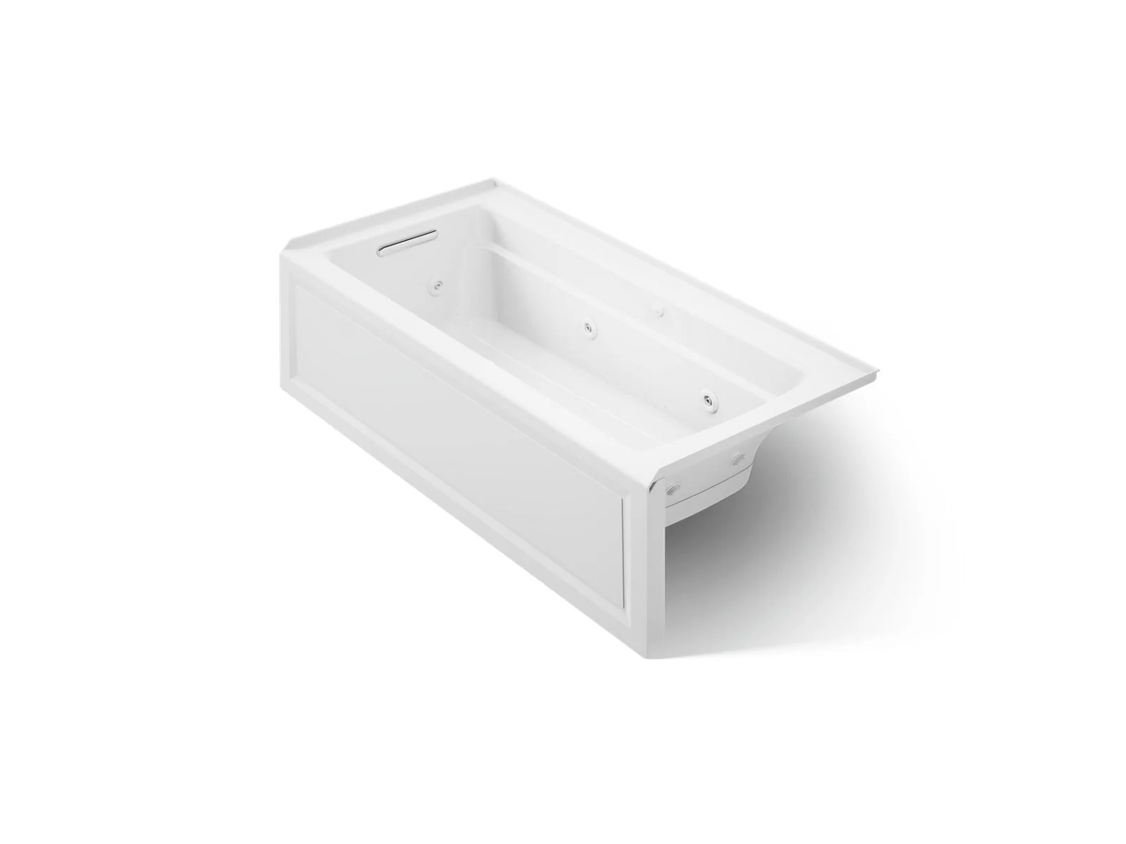 KOHLER K-1949-XGHLA Archer 66" x 32" alcove Heated BubbleMassage air bath and whirlpool, left drain - Image 7