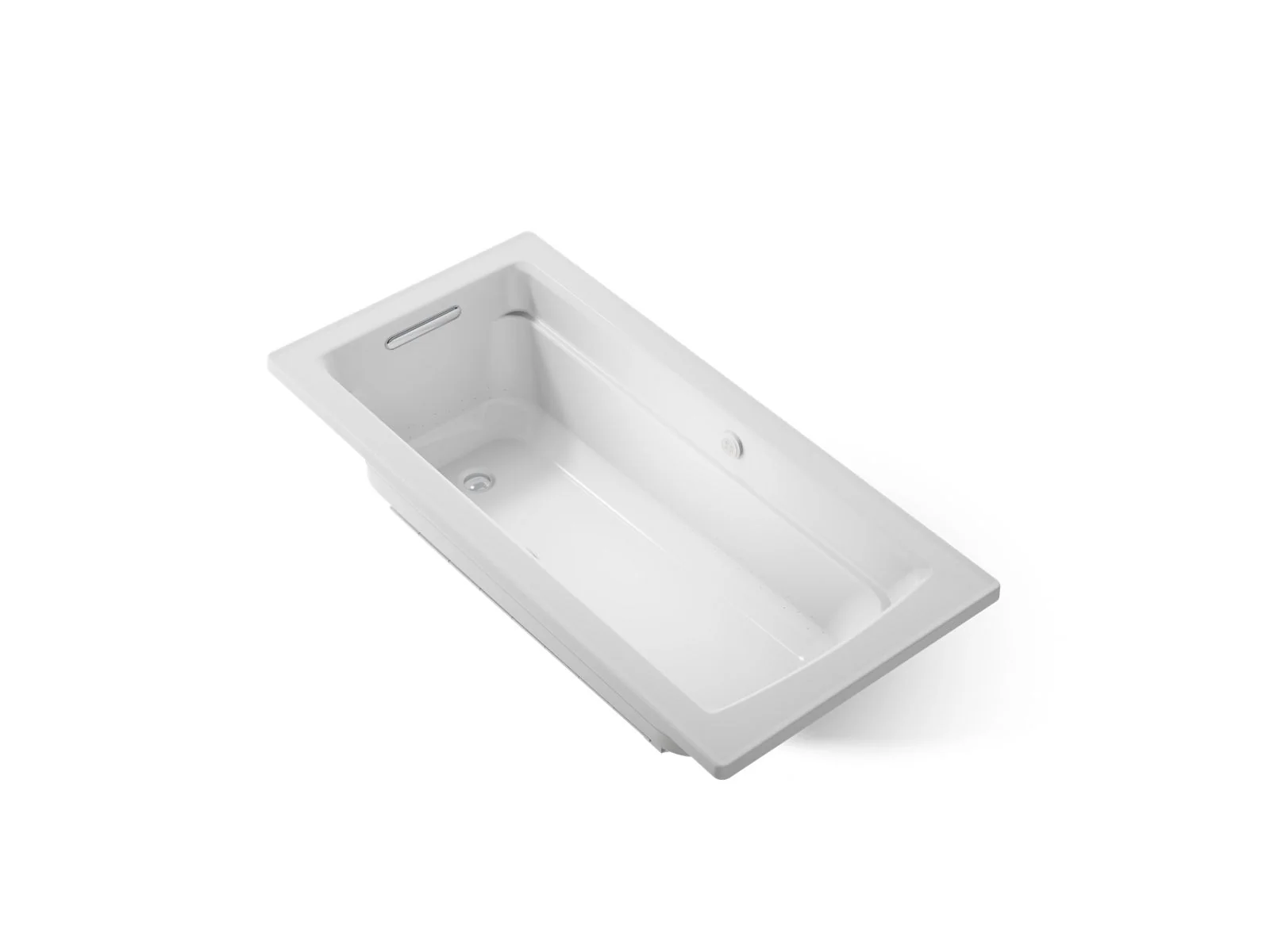 KOHLER K-1949-GHW Archer 66" x 32" drop-in Heated BubbleMassage air bath with Bask heated surface - Image 15
