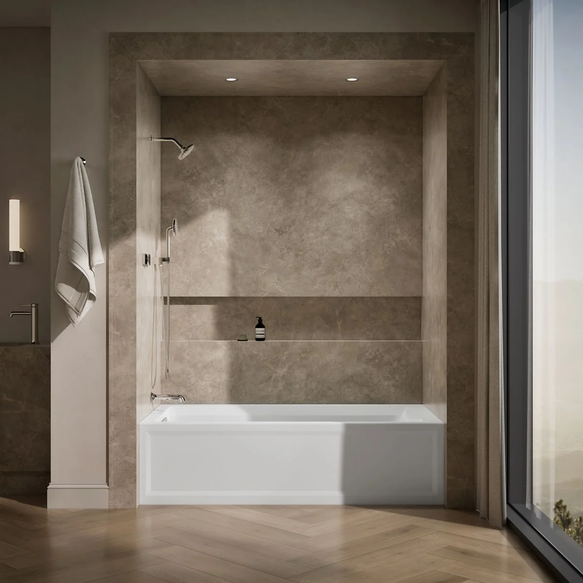KOHLER K-1125-LAW Archer 72" x 36" alcove bath with Bask heated surface, left drain - Image 16