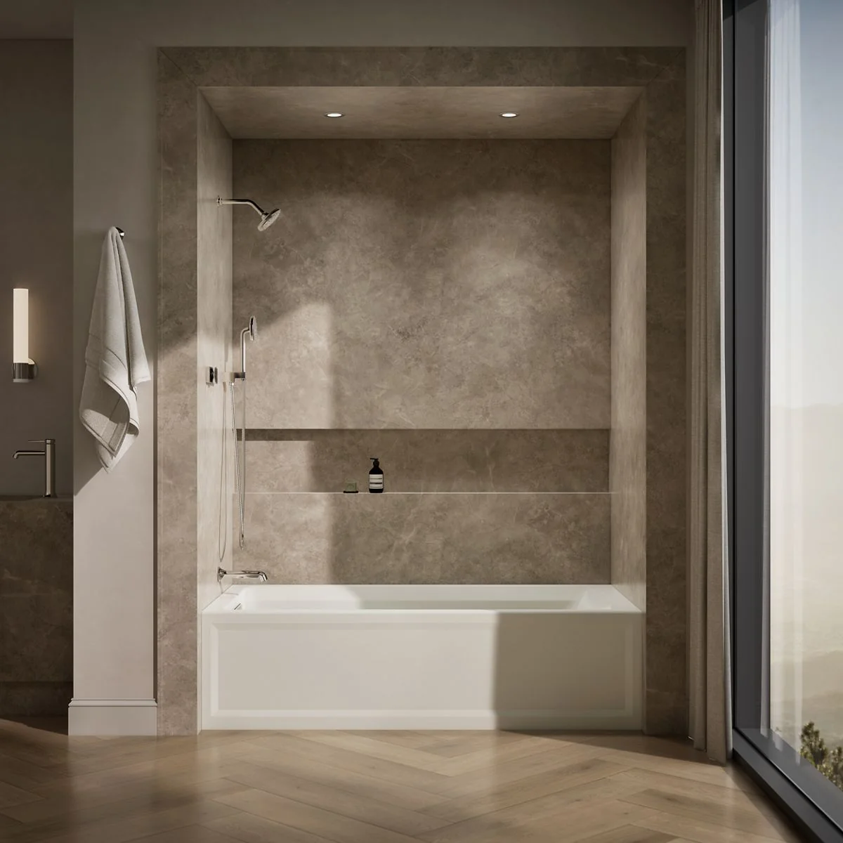 KOHLER K-1125-LAW Archer 72" x 36" alcove bath with Bask heated surface, left drain - Image 26