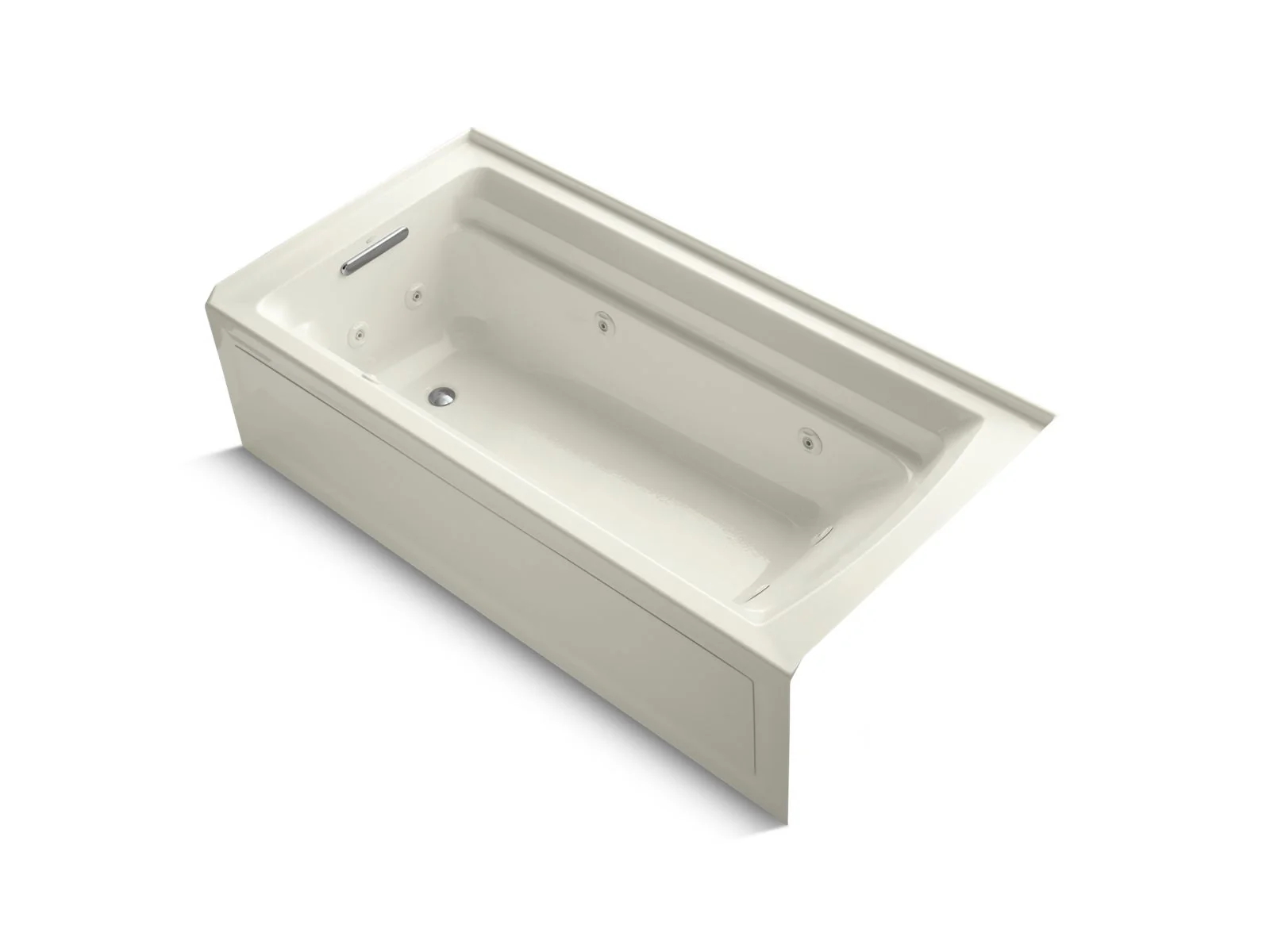 KOHLER K-1124-HL Archer 72" x 36" alcove whirlpool bath with alcove, left drain - Image 5