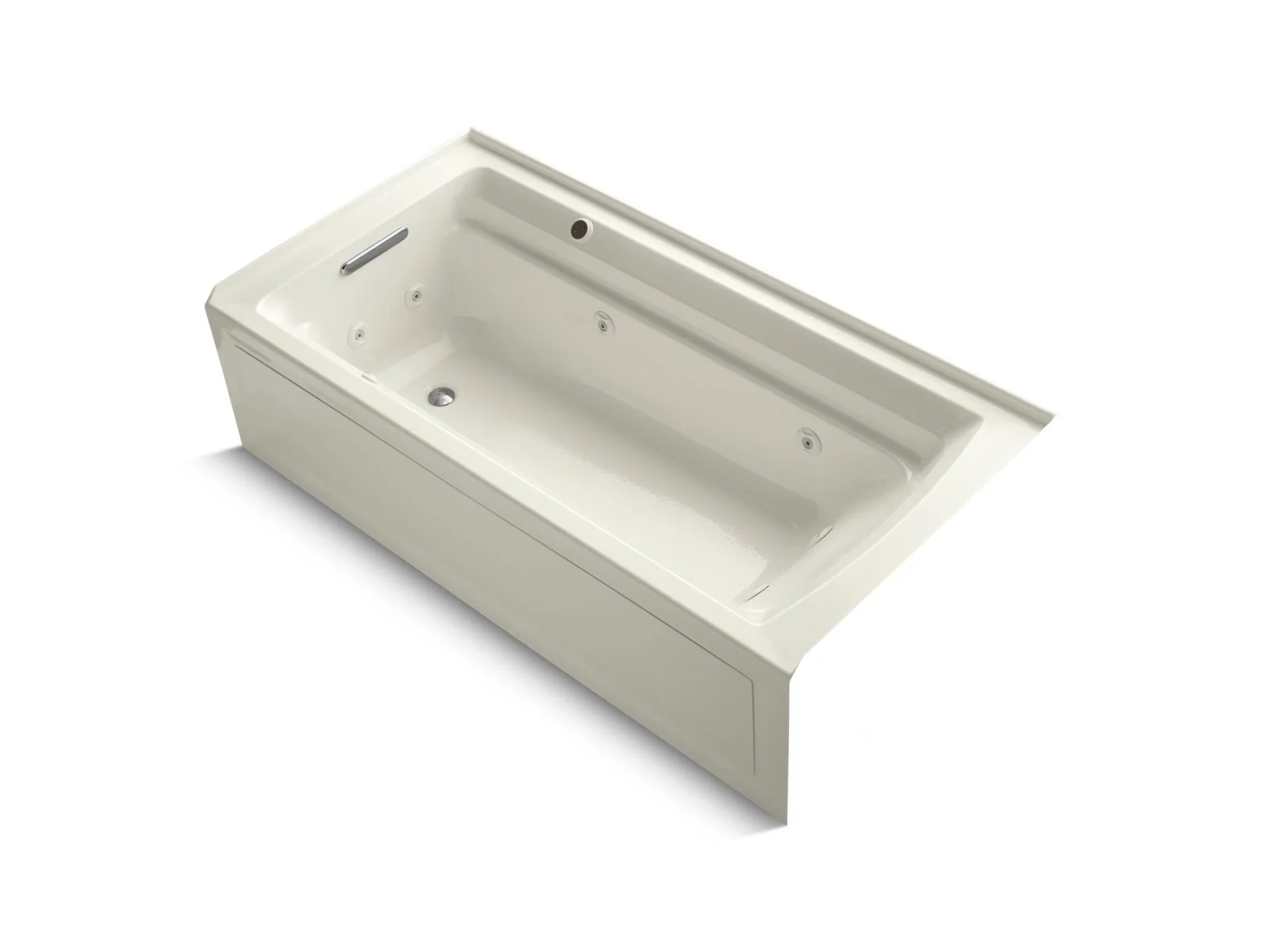 KOHLER K-1124-LAW Archer 72" x 36" alcove whirlpool bath with Bask heated surface, left drain - Image 5
