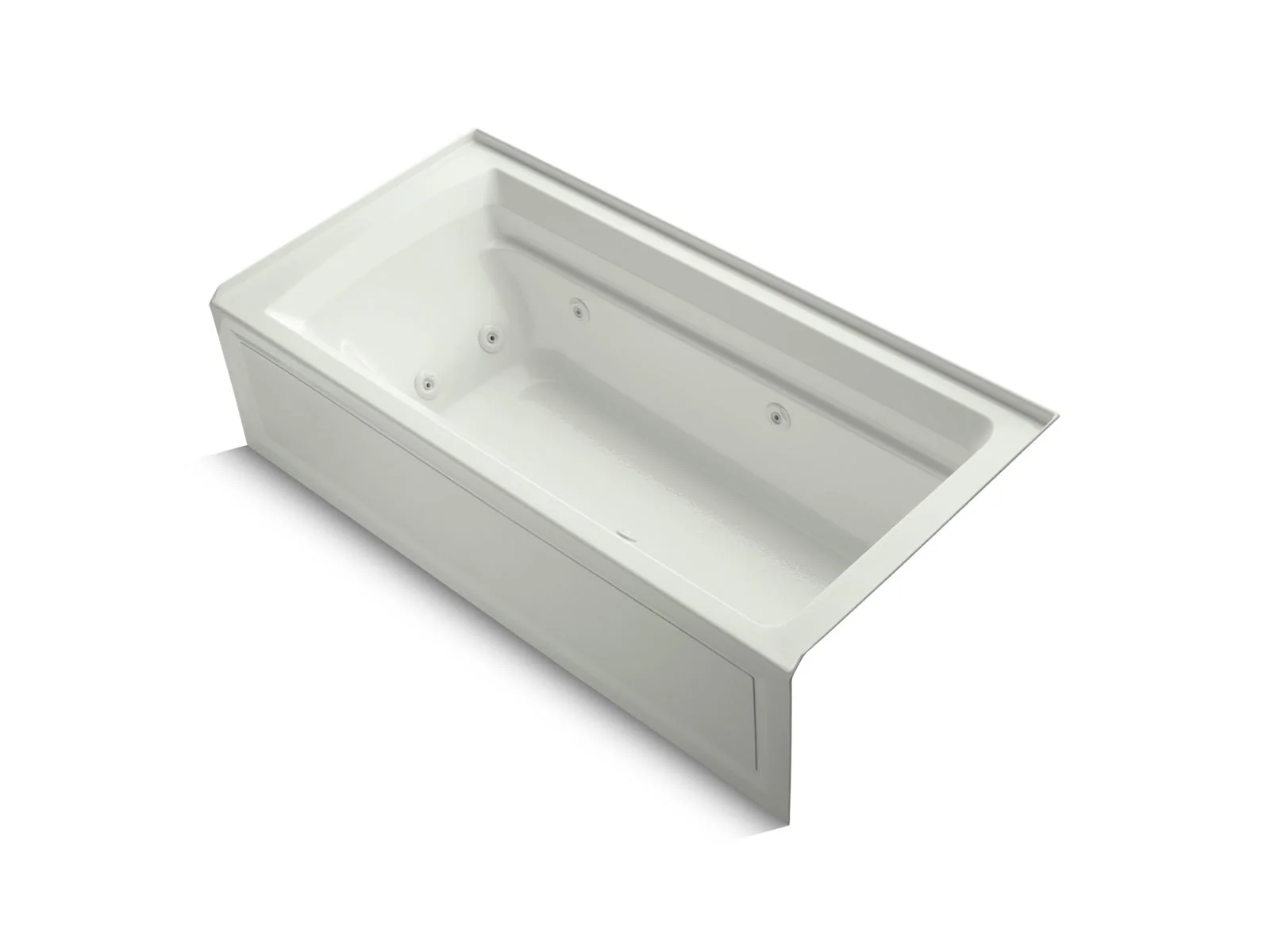 KOHLER K-1124-RA Archer 72" x 36" alcove whirlpool bath, right drain - Image 6