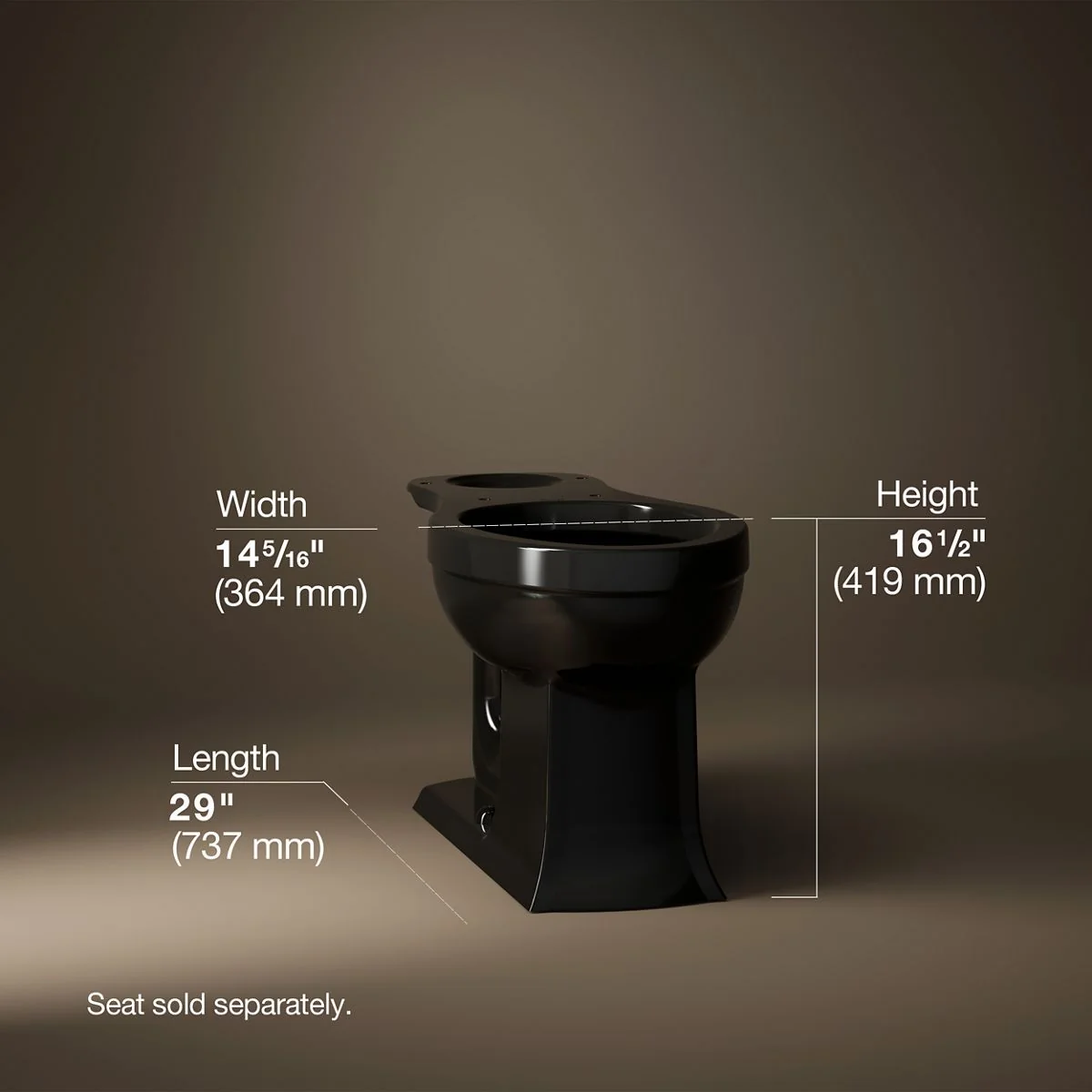 KOHLER K-4356 Archer Elongated toilet bowl - Image 13