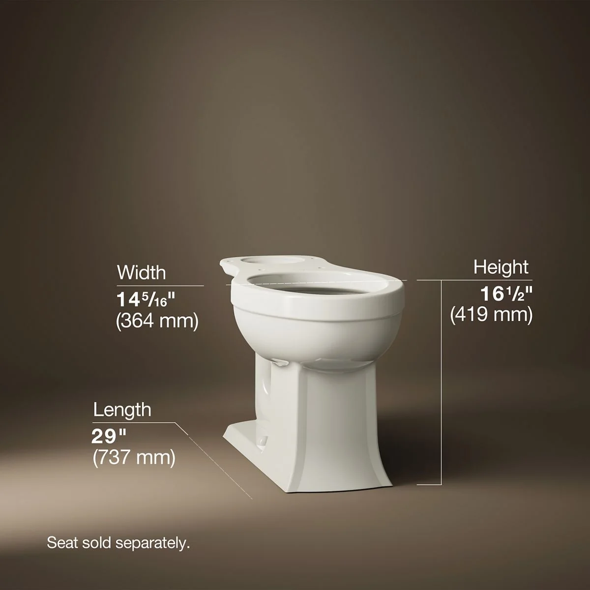 KOHLER K-4356 Archer Elongated toilet bowl - Image 23