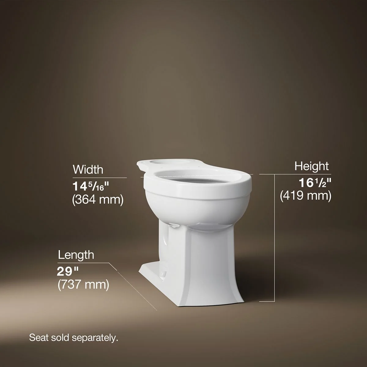 KOHLER K-4356 Archer Elongated toilet bowl - Image 7