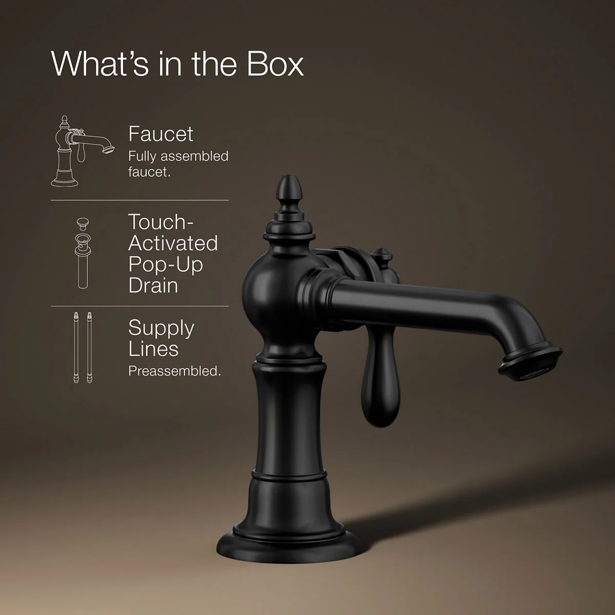 KOHLER K-72762-9M Artifacts Single-handle bathroom sink faucet, 1.2 gpm - Image 24