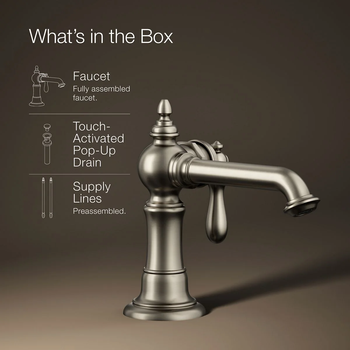 KOHLER K-72762-9M Artifacts Single-handle bathroom sink faucet, 1.2 gpm - Image 29