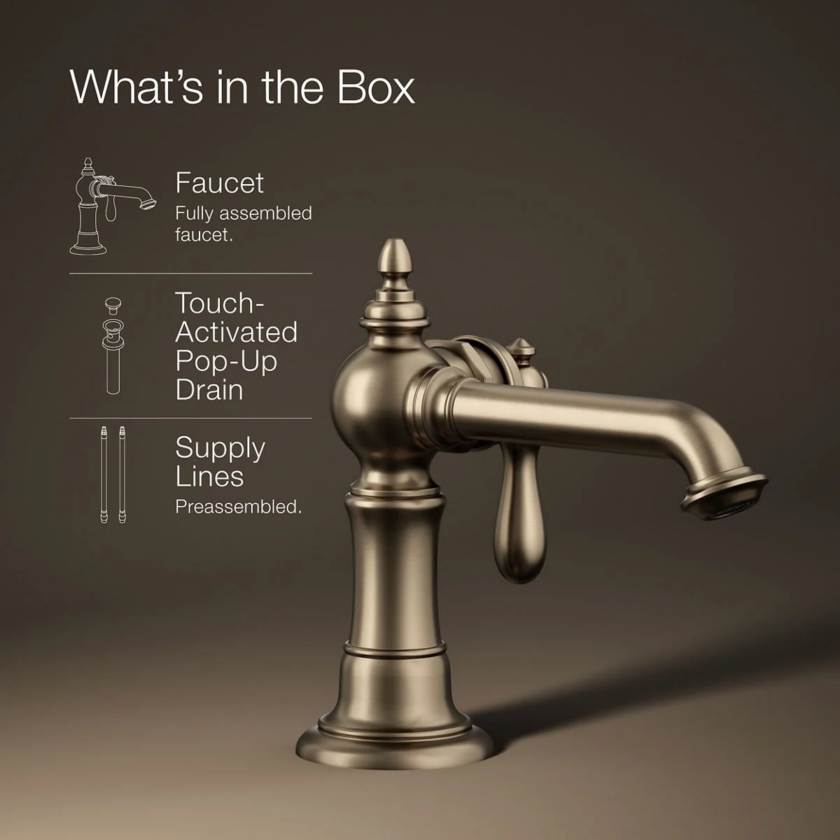 KOHLER K-72762-9M Artifacts Single-handle bathroom sink faucet, 1.2 gpm - Image 34