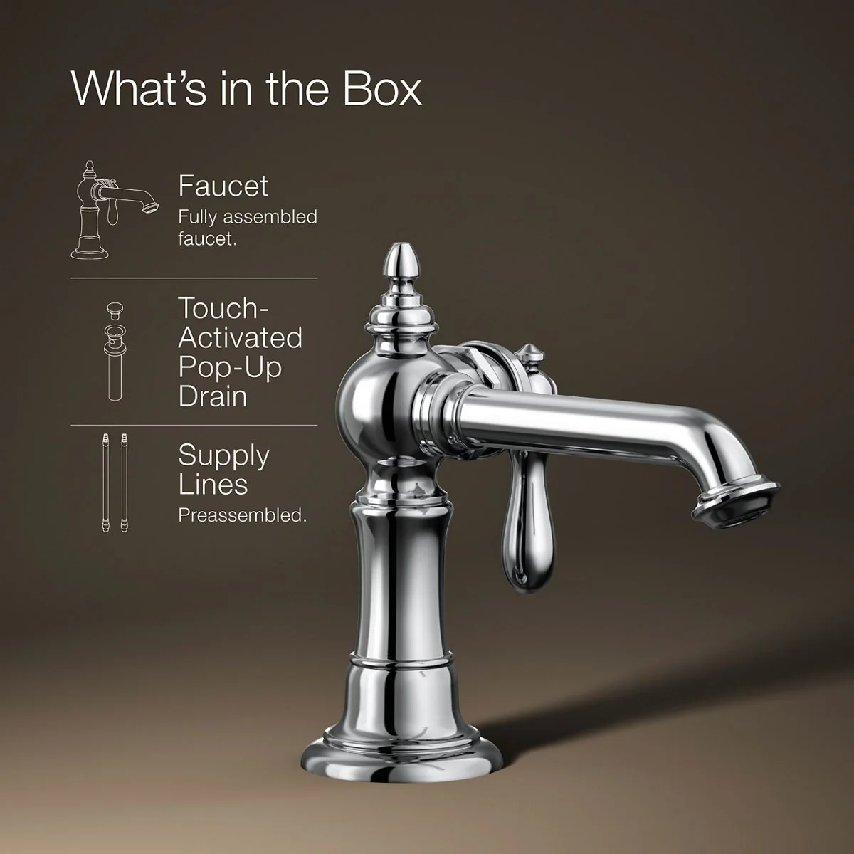 KOHLER K-72762-9M Artifacts Single-handle bathroom sink faucet, 1.2 gpm - Image 39