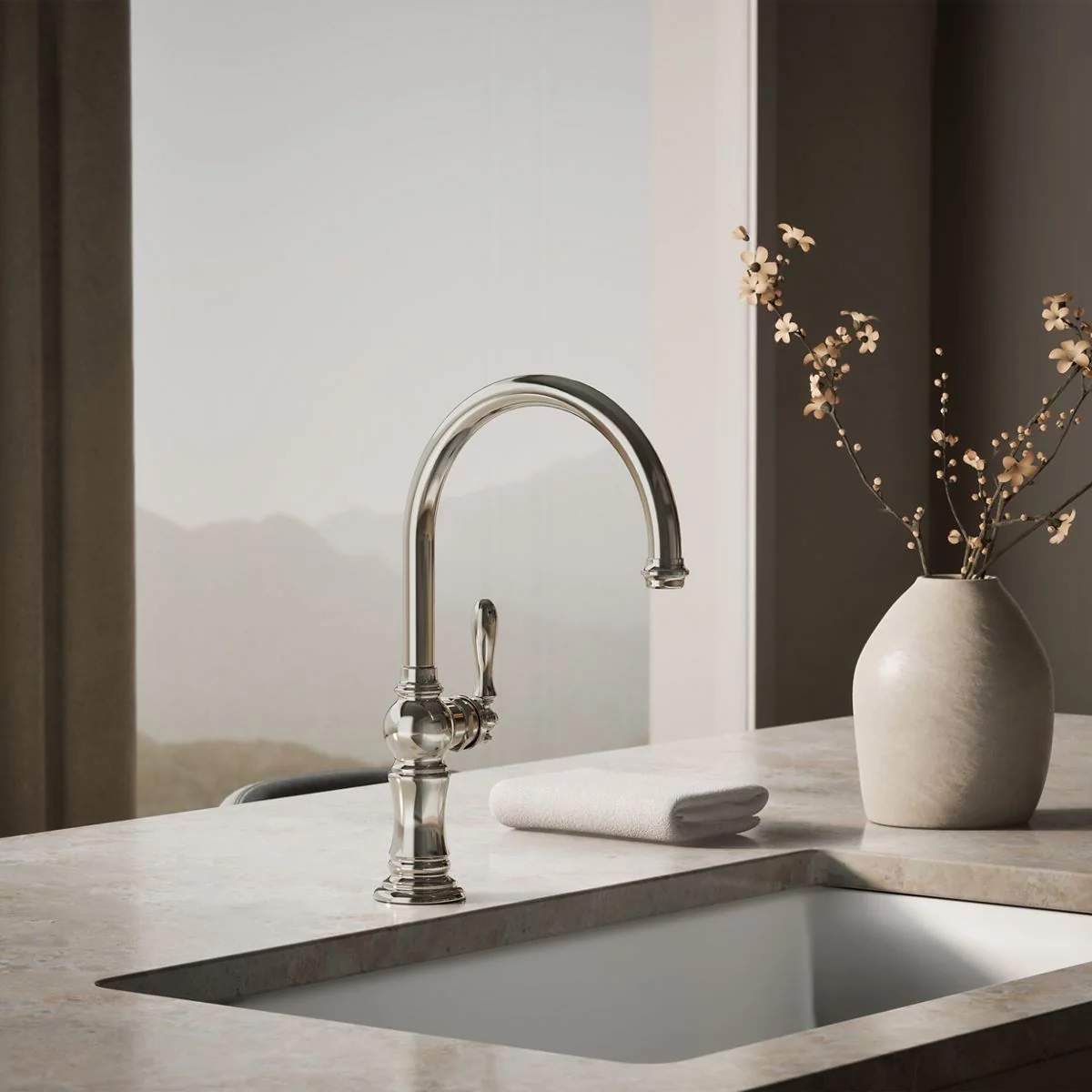 KOHLER K-99263 Artifacts Single-handle kitchen sink faucet - Image 37