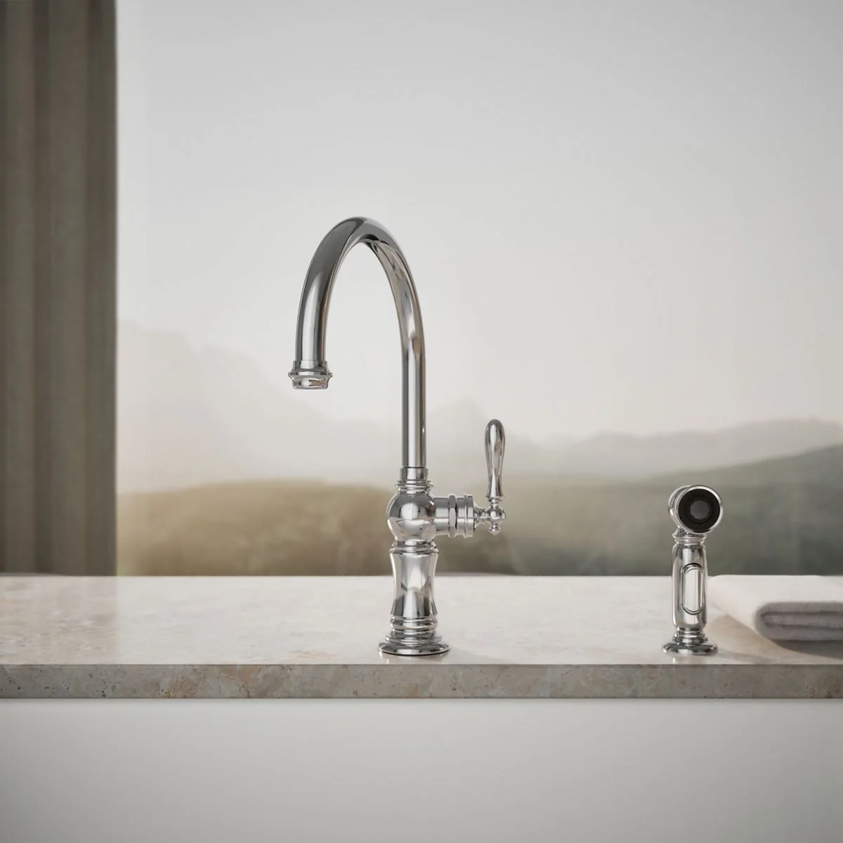 KOHLER K-99262 Artifacts Single-handle kitchen sink faucet with two-function sprayhead - Image 32