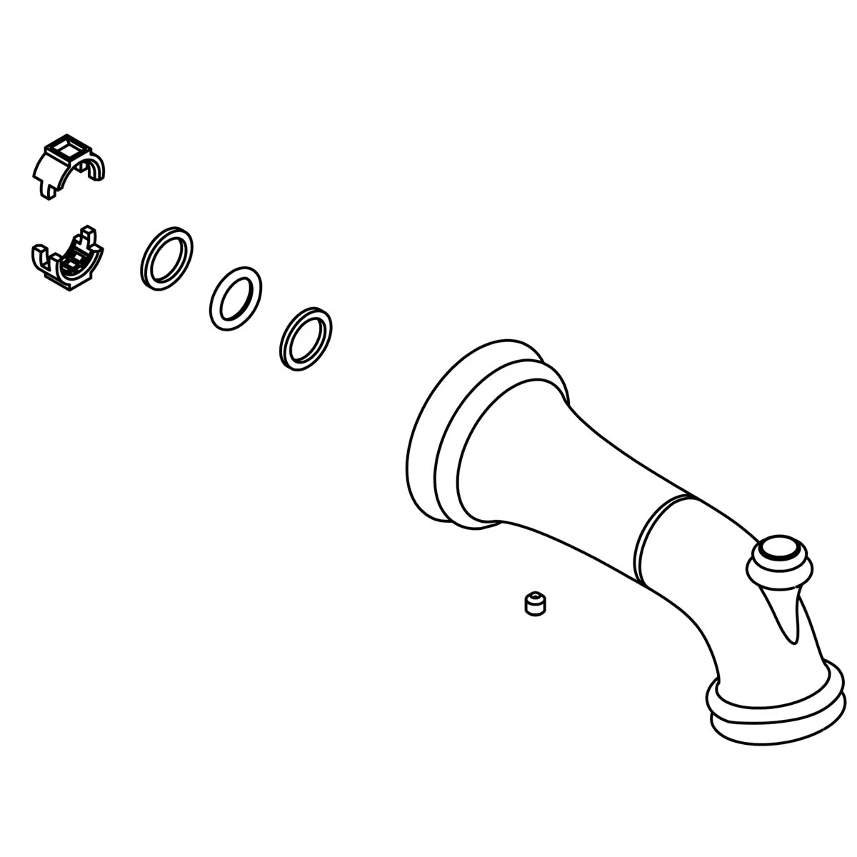 KOHLER K-1463153 Assembly, Bath Spout