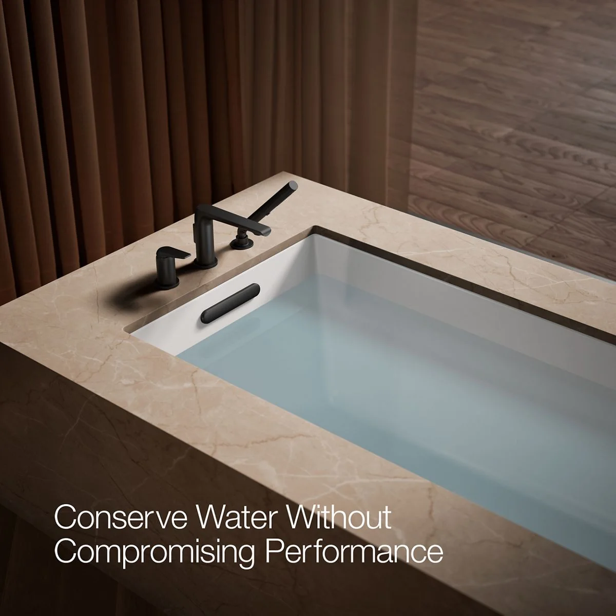 KOHLER K-97360-4 Avid Deck-mount bath faucet with handshower - Image 23