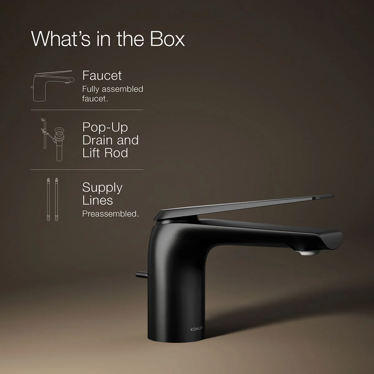 KOHLER K-97345-4 Avid Single-handle bathroom sink faucet, 1.2 gpm - Image 14