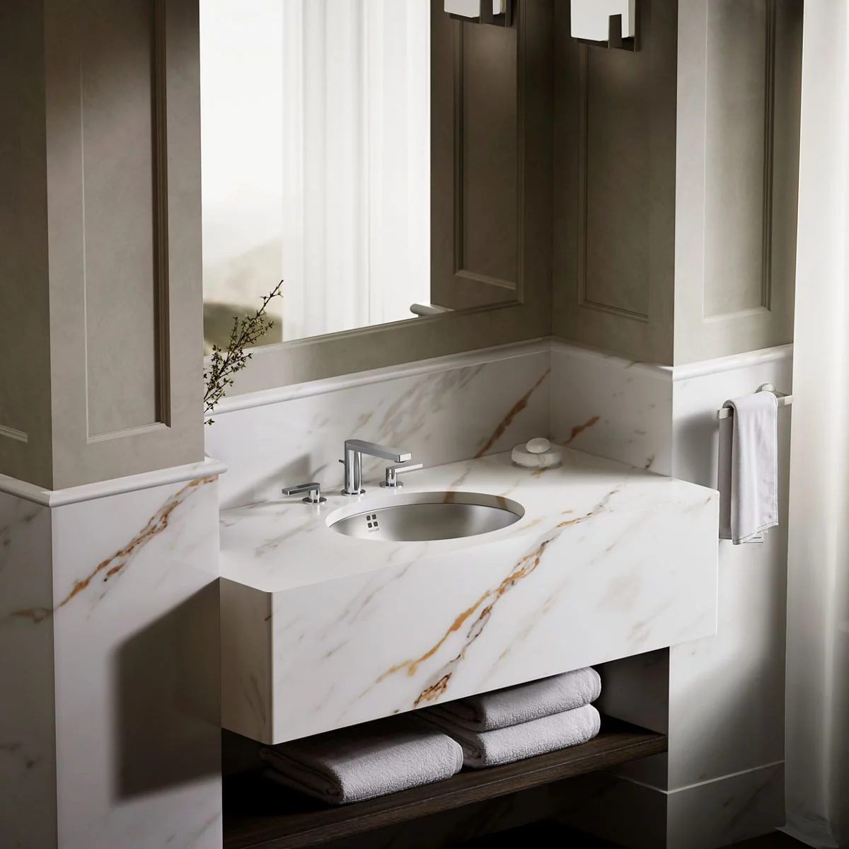 KOHLER K-2609-MU Bachata 20" oval drop-in/undermount bathroom sink - Image 5
