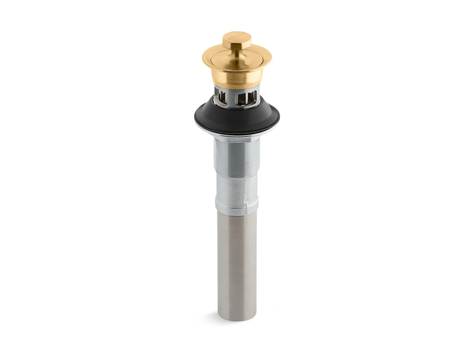 KOHLER K-7127-A Bathroom sink drain with overflow and non-removable metal stopper - Image 9