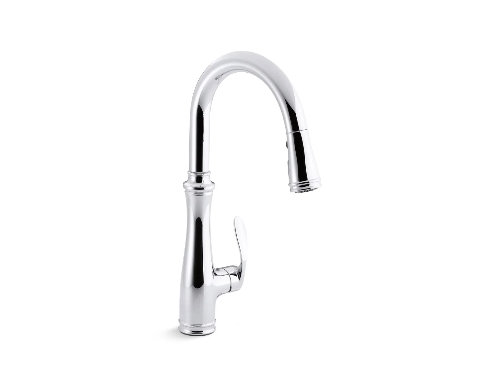 KOHLER K-560 Bellera Pull-down kitchen sink faucet with three-function sprayhead - Image 2