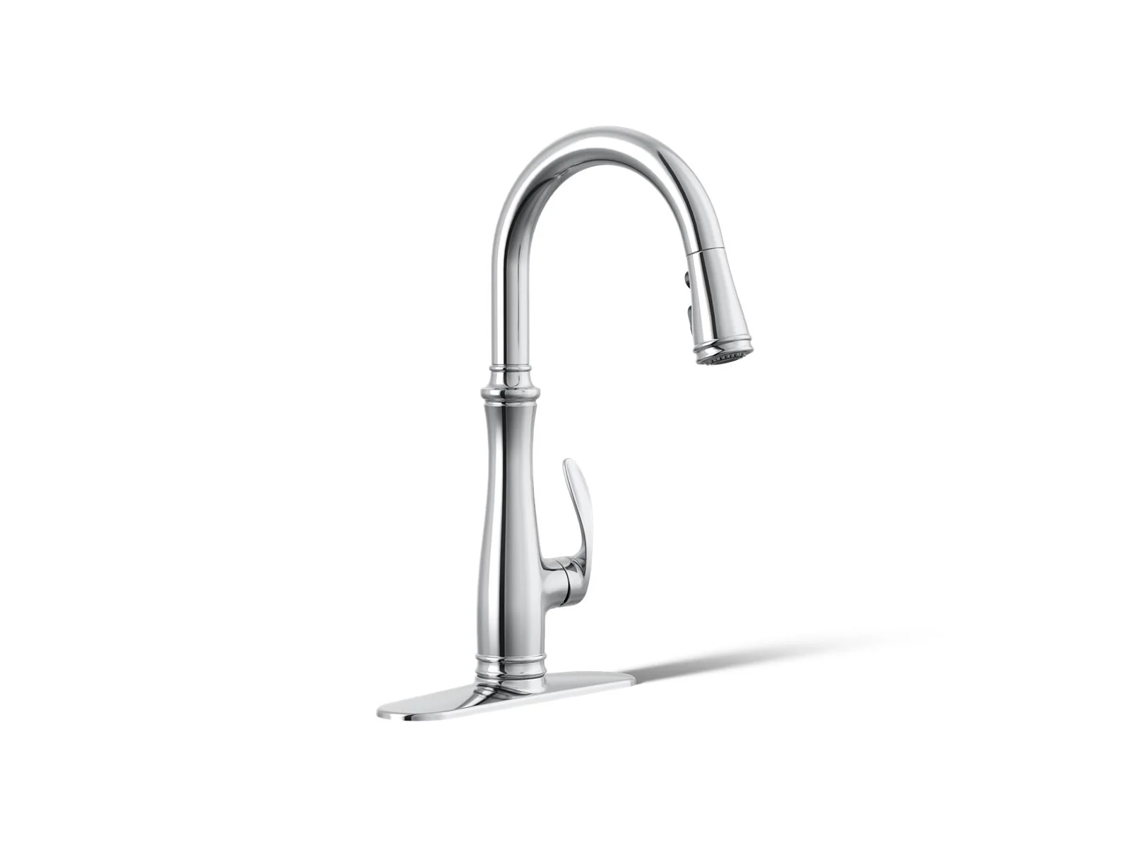 KOHLER K-560 Bellera Pull-down kitchen sink faucet with three-function sprayhead - Image 4