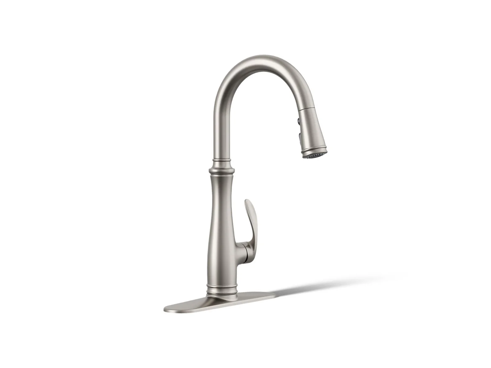 KOHLER K-560 Bellera Pull-down kitchen sink faucet with three-function sprayhead - Image 9