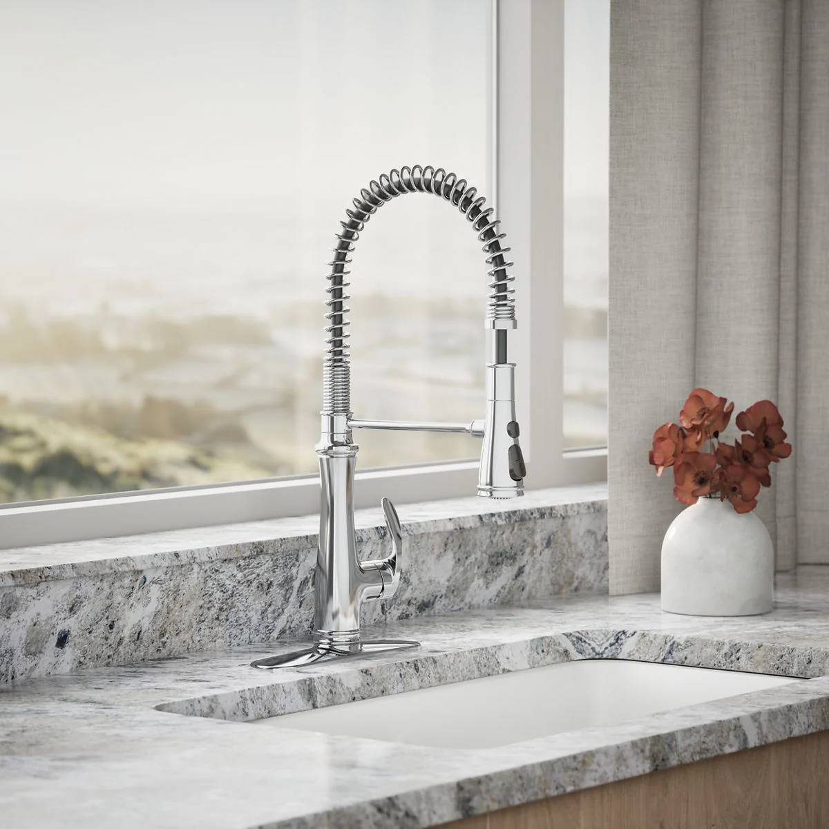 KOHLER K-29106 Bellera Semi-professional kitchen sink faucet with three-function sprayhead - Image 6