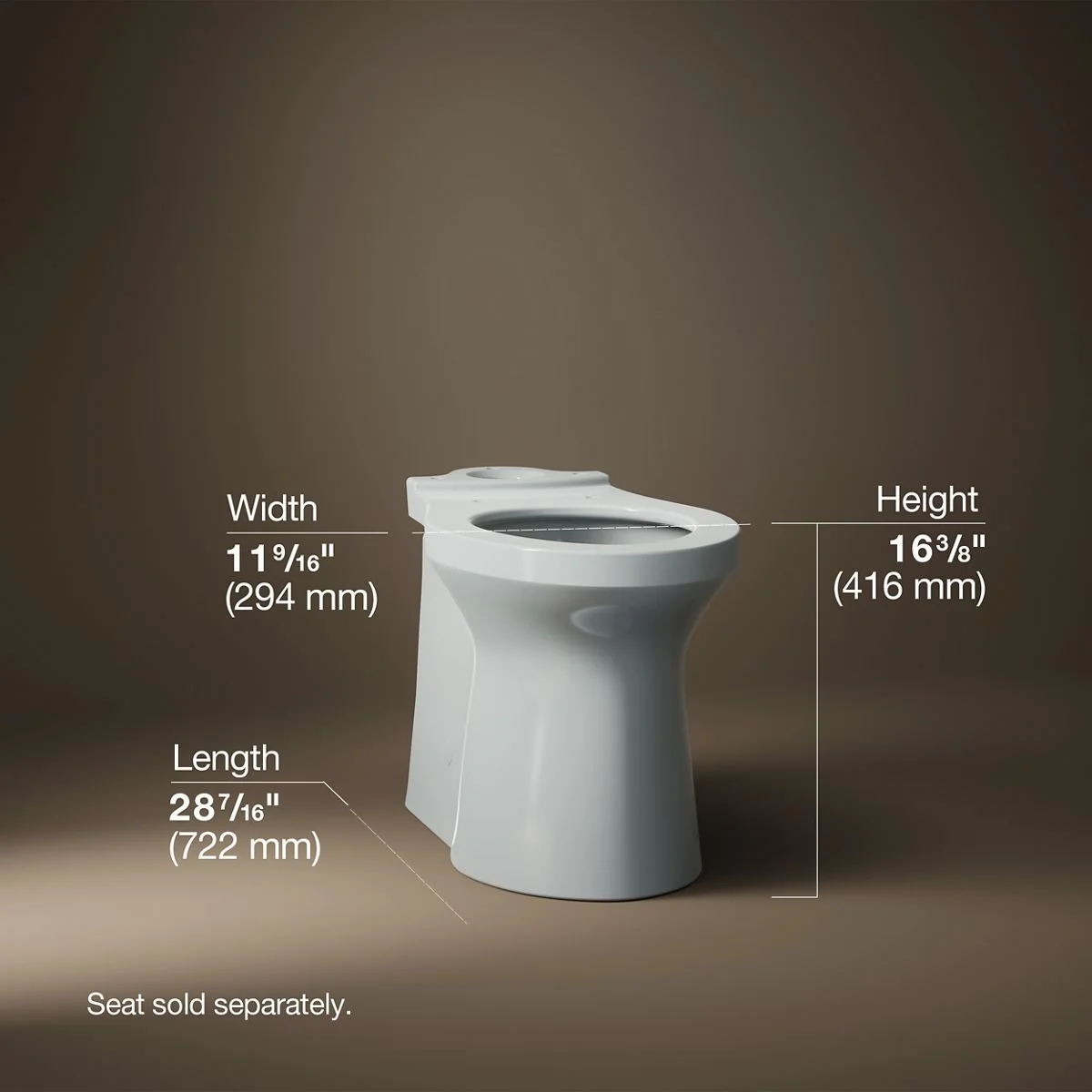 KOHLER K-20148 Betello Elongated toilet bowl with skirted trapway - Image 19