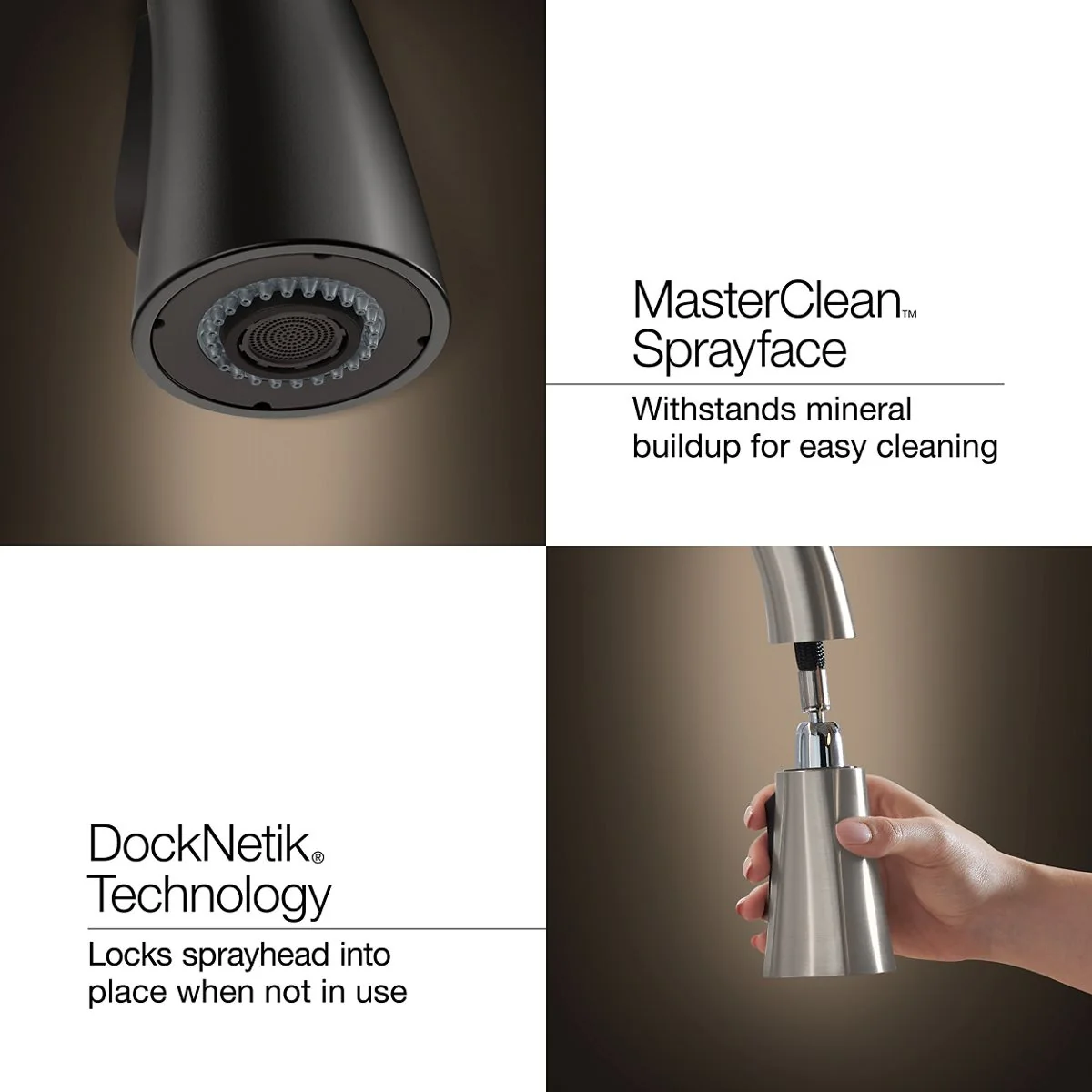 KOHLER K-28669-3 Billet Pull-down kitchen sink faucet with two-function sprayhead - Image 22