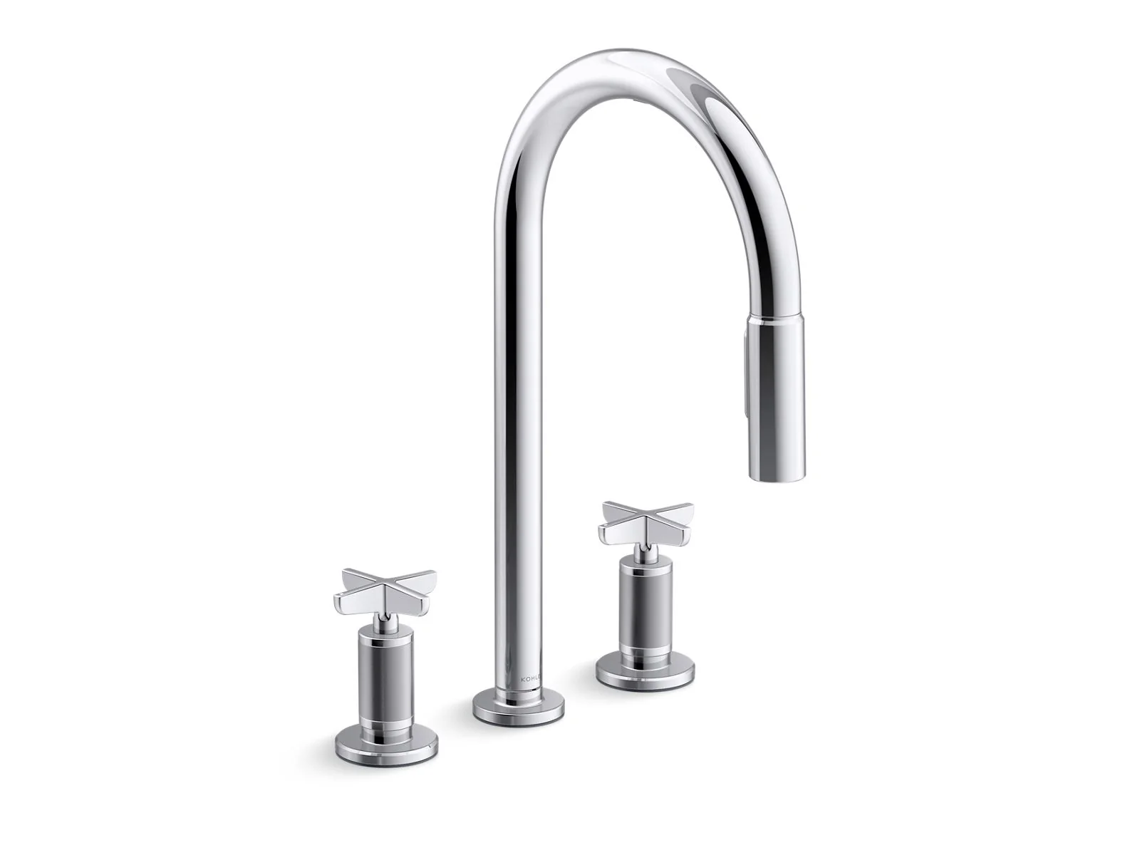 KOHLER K-28671-3 Billet Pull-down kitchen sink faucet with two-function sprayhead - Image 6