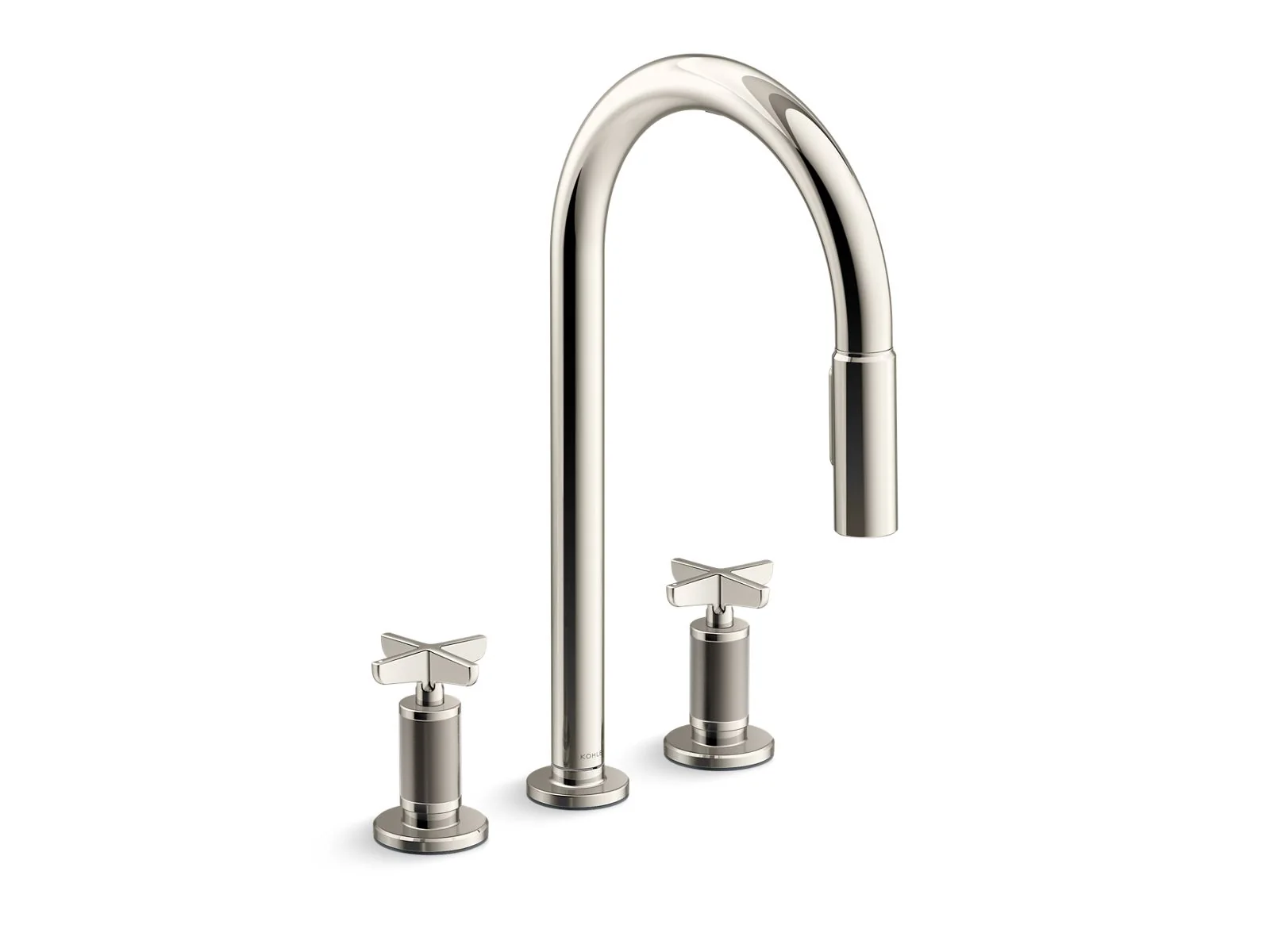 KOHLER K-28671-3 Billet Pull-down kitchen sink faucet with two-function sprayhead - Image 7