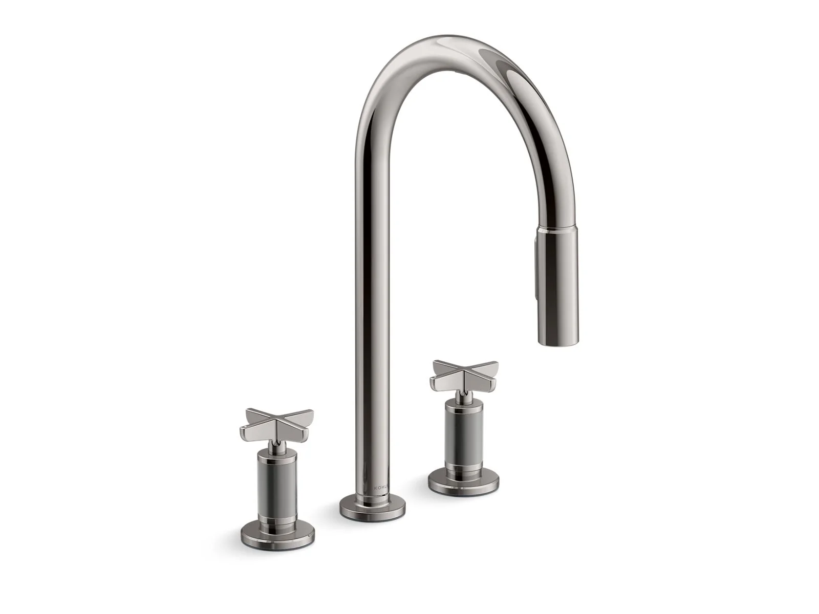 KOHLER K-28671-3 Billet Pull-down kitchen sink faucet with two-function sprayhead - Image 8