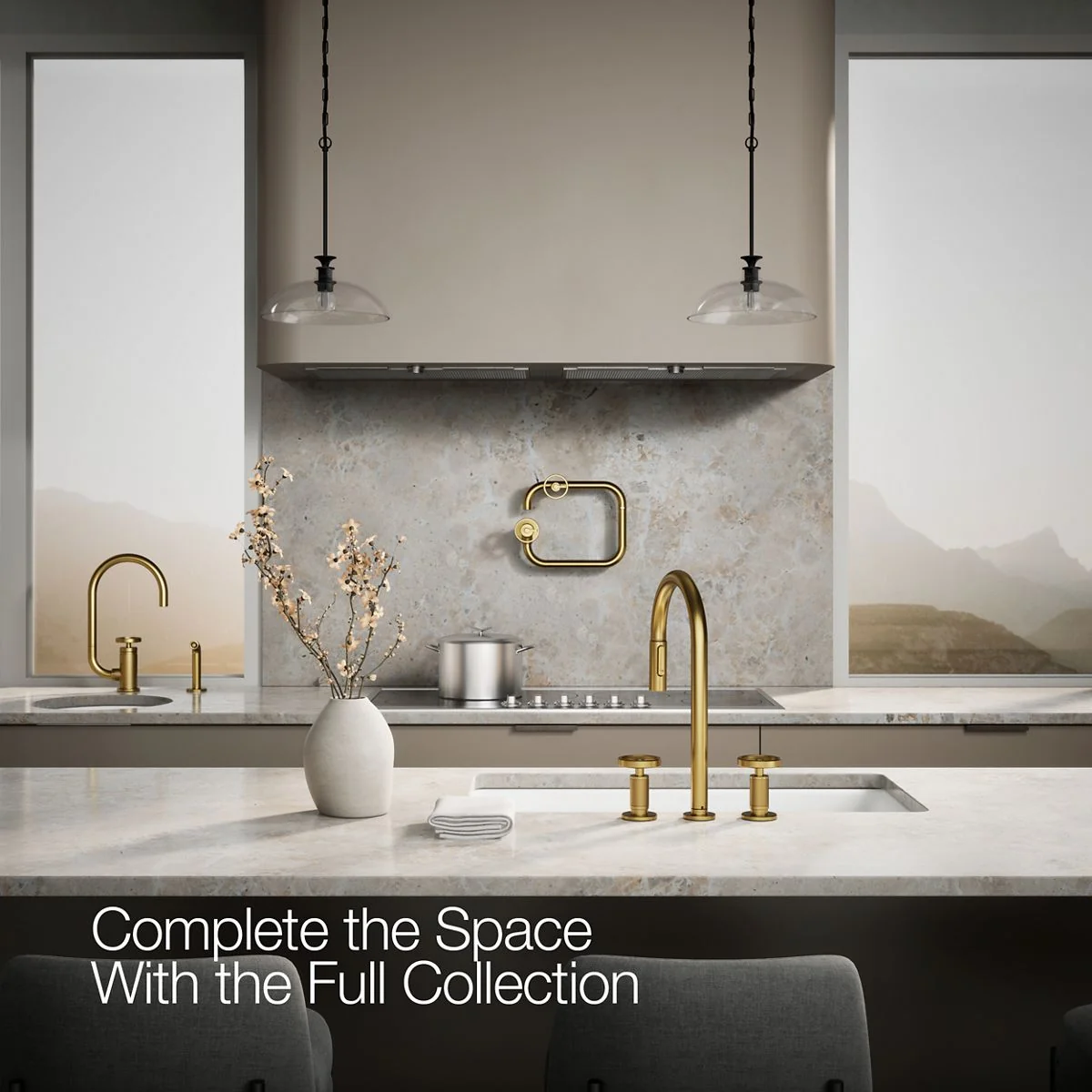 KOHLER K-28671-9 Billet Pull-down kitchen sink faucet with two-function sprayhead - Image 14