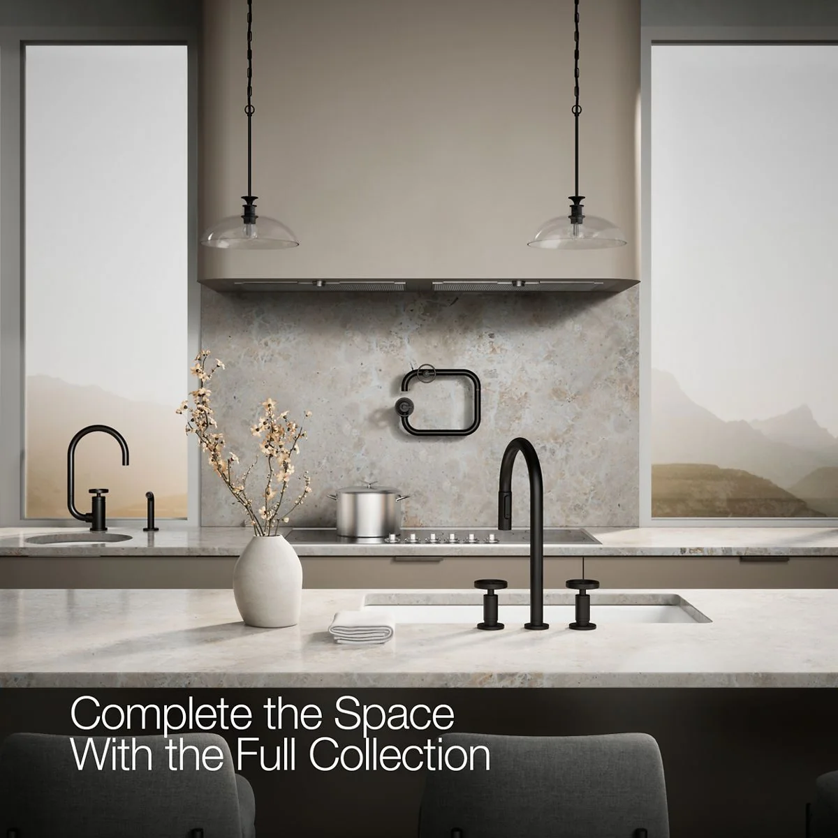 KOHLER K-28671-9 Billet Pull-down kitchen sink faucet with two-function sprayhead - Image 24