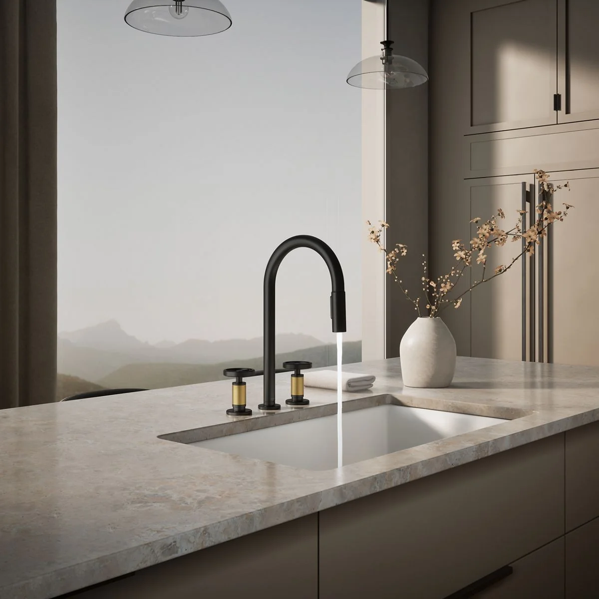 KOHLER K-28671-9 Billet Pull-down kitchen sink faucet with two-function sprayhead - Image 29