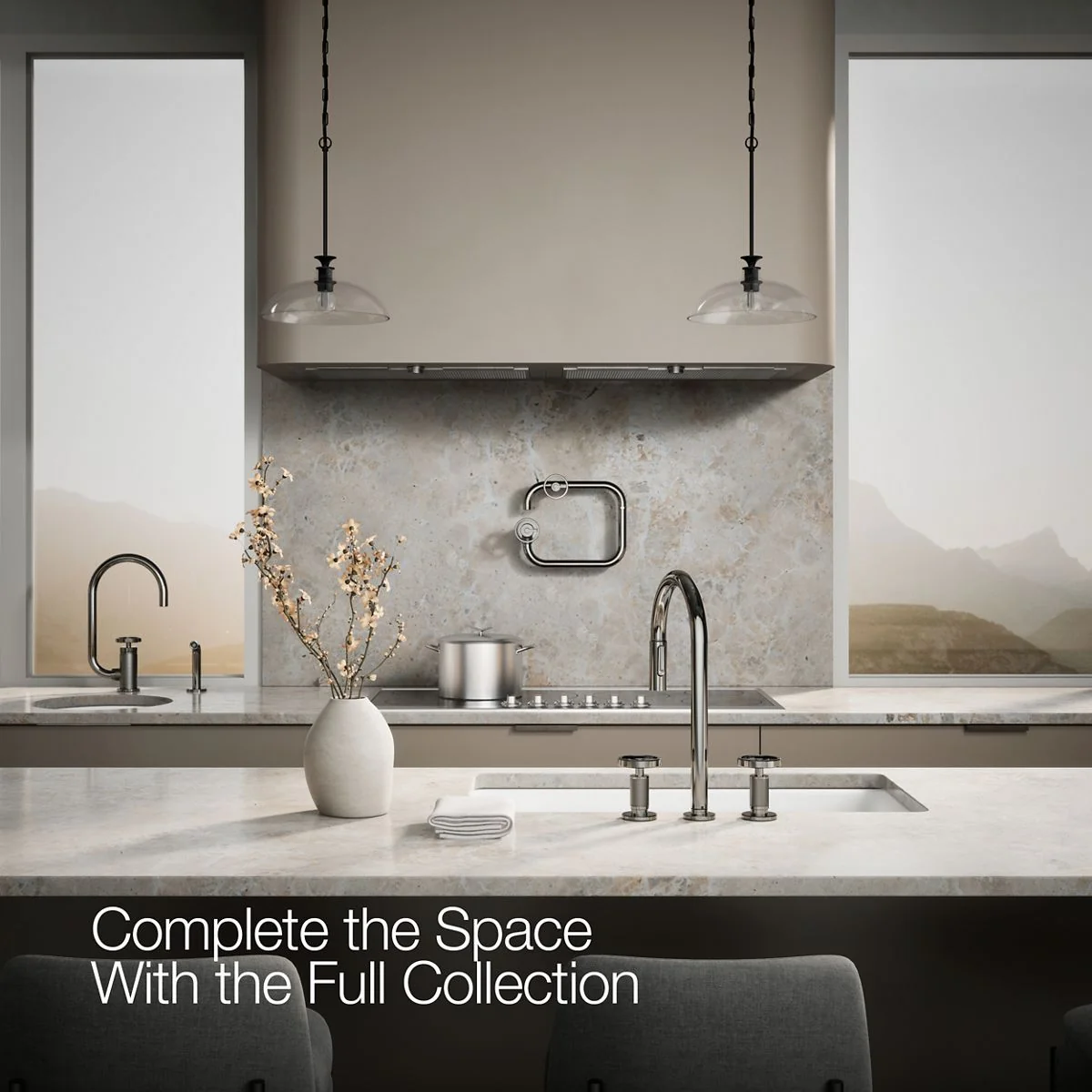 KOHLER K-28671-9 Billet Pull-down kitchen sink faucet with two-function sprayhead - Image 39