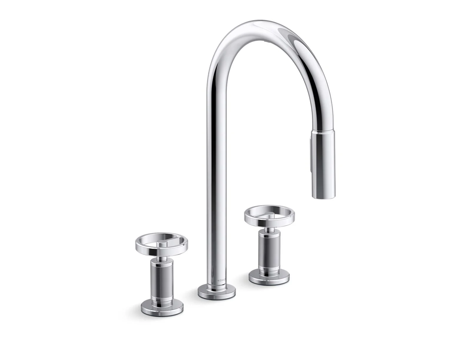KOHLER K-28671-9 Billet Pull-down kitchen sink faucet with two-function sprayhead - Image 6