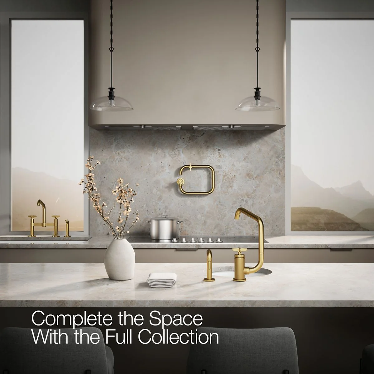 KOHLER K-28667-3 Billet Single-handle bar sink faucet with two-function extended-reach spout and side sprayer - Image 13