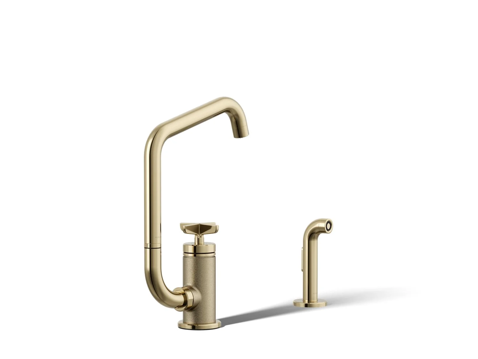 KOHLER K-28667-3 Billet Single-handle bar sink faucet with two-function extended-reach spout and side sprayer - Image 15