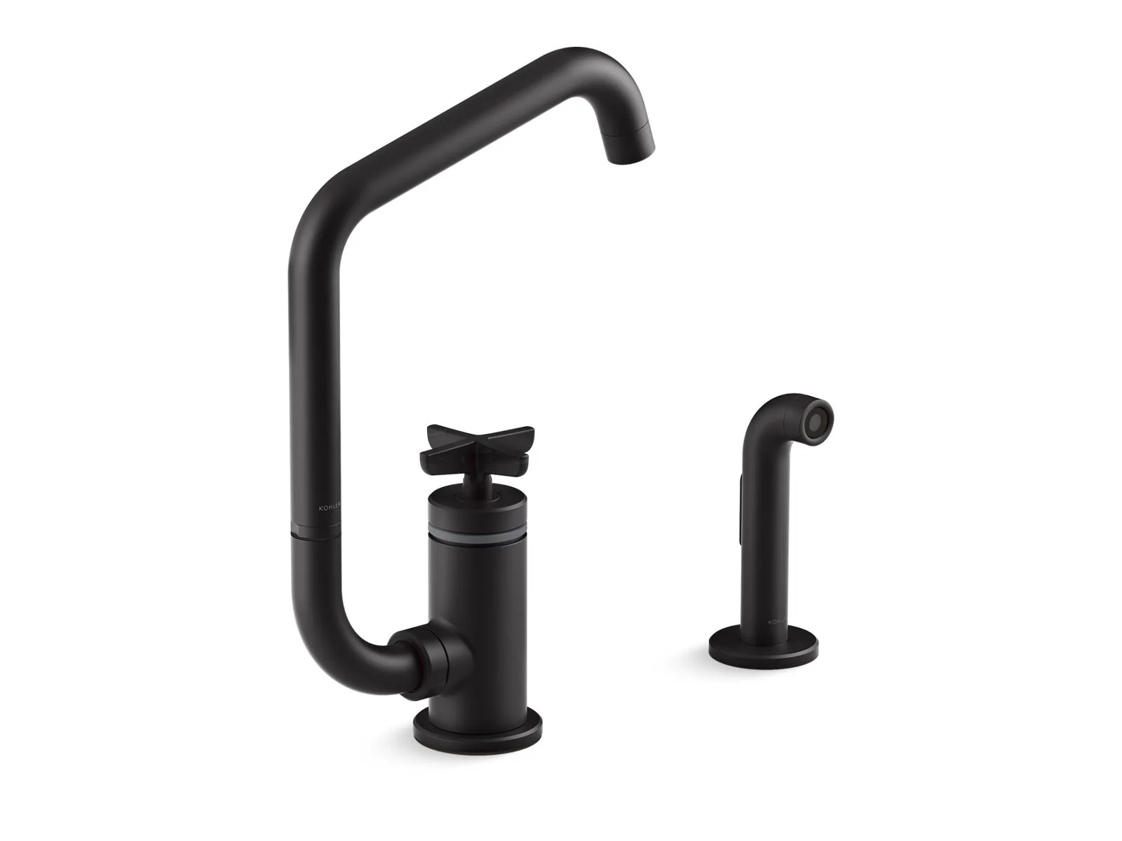 KOHLER K-28667-3 Billet Single-handle bar sink faucet with two-function extended-reach spout and side sprayer - Image 3