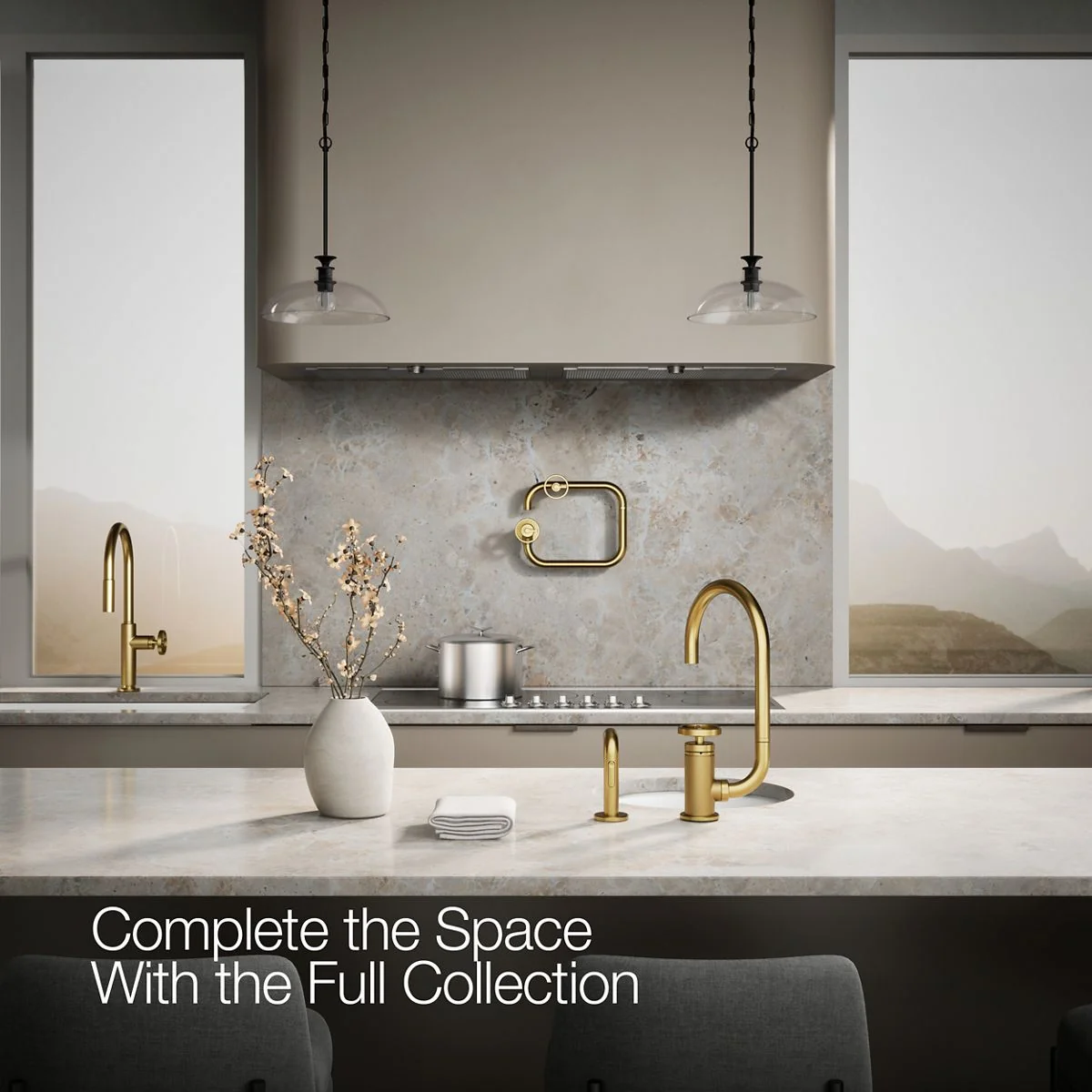 KOHLER K-28675-9 Billet Single-handle bar sink faucet with two-function extended-reach spout and side sprayer - Image 13