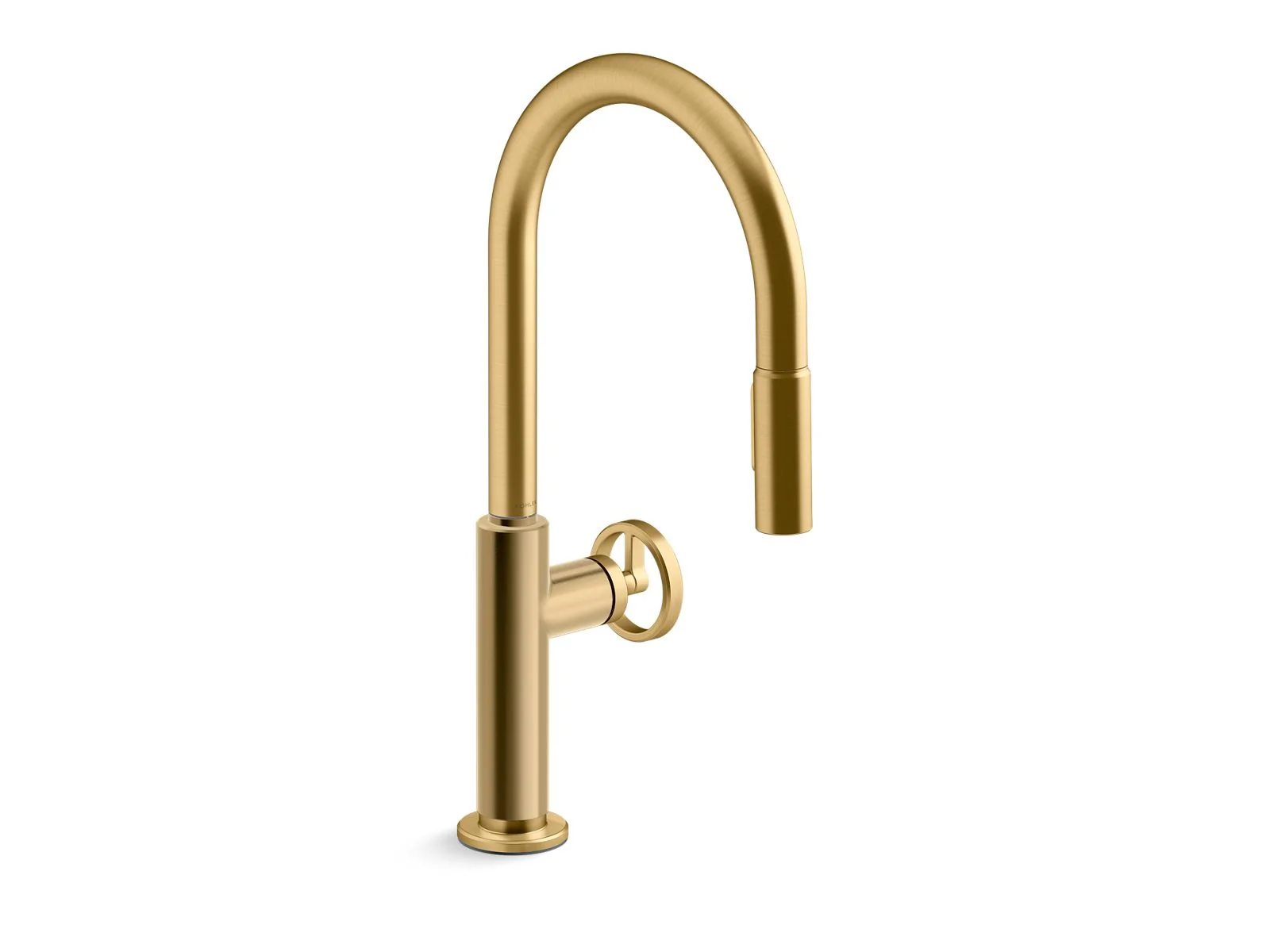 KOHLER K-28670-9RT2 Billet Touchless pull-down kitchen sink faucet with two-function sprayhead