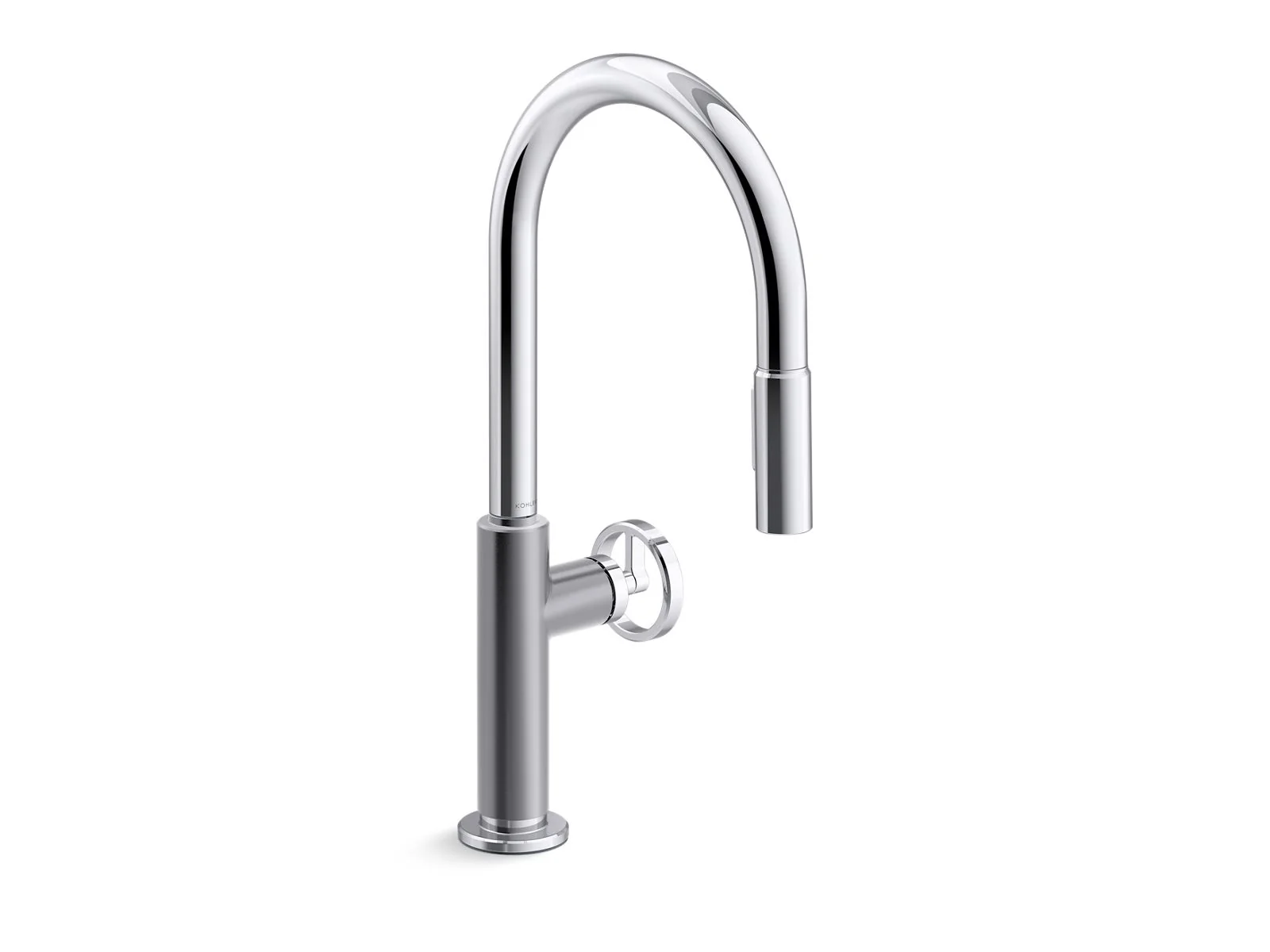 KOHLER K-28670-9RT2 Billet Touchless pull-down kitchen sink faucet with two-function sprayhead - Image 4