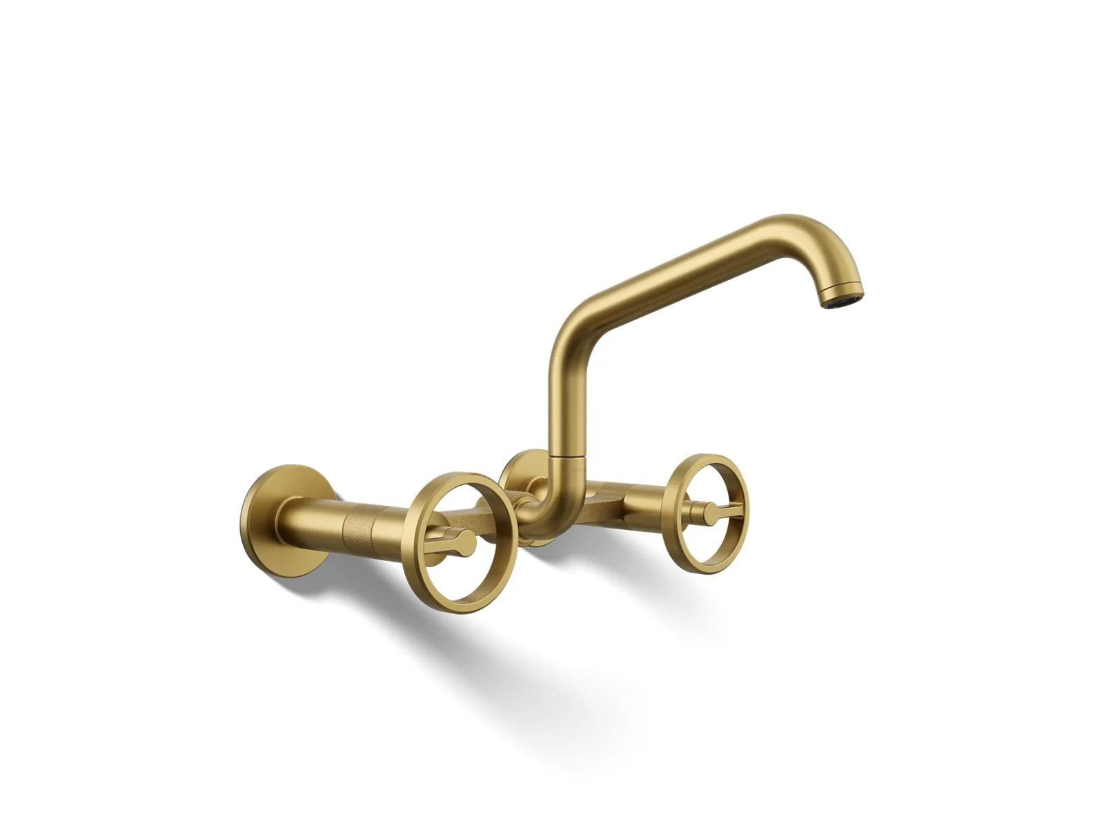 KOHLER K-28666-9 Billet Two-hole wall-mount bridge kitchen sink faucet - Image 10