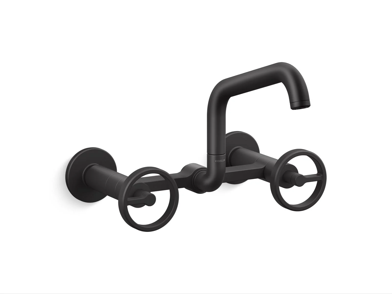 KOHLER K-28666-9 Billet Two-hole wall-mount bridge kitchen sink faucet - Image 3