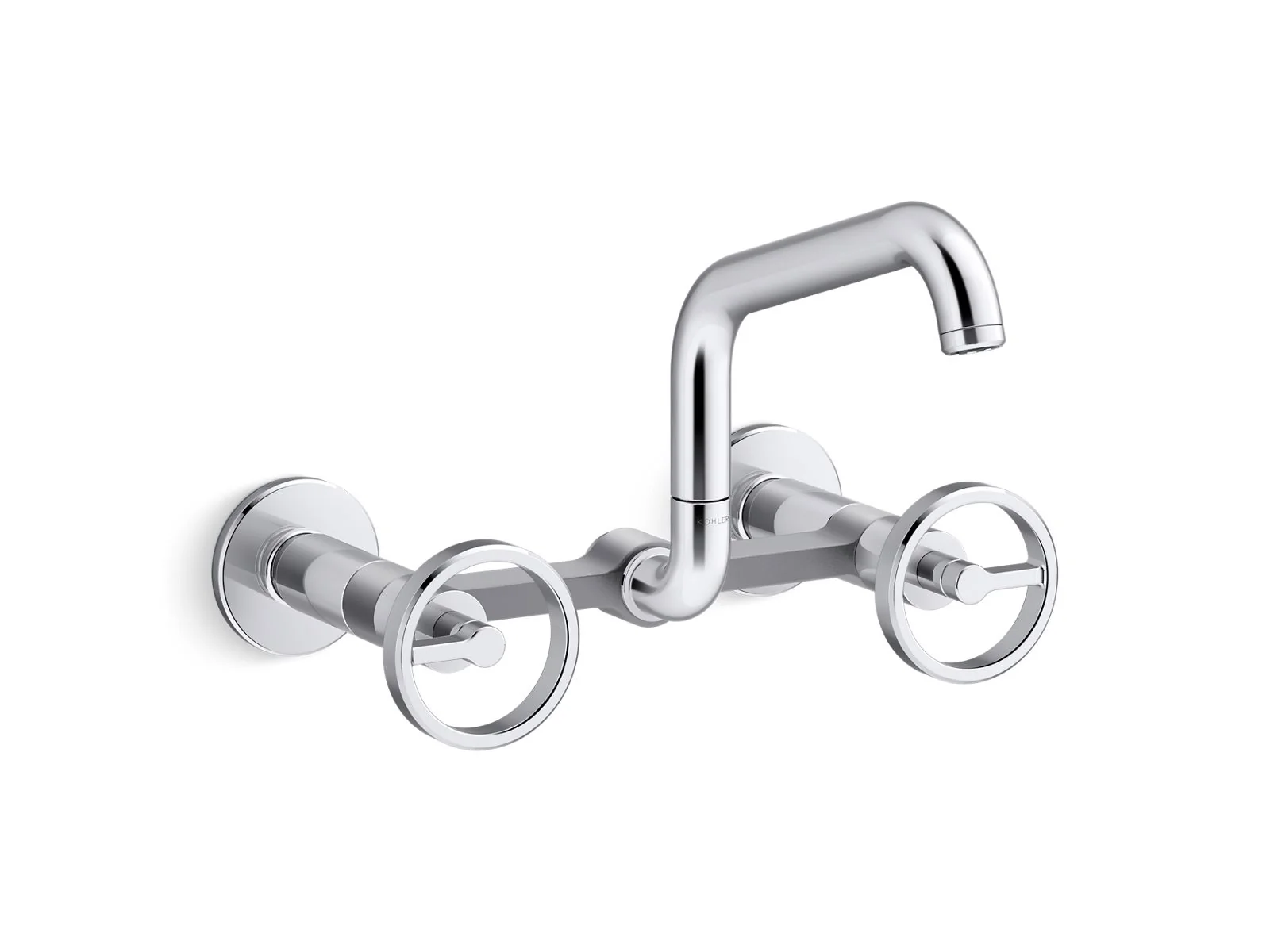 KOHLER K-28666-9 Billet Two-hole wall-mount bridge kitchen sink faucet - Image 6