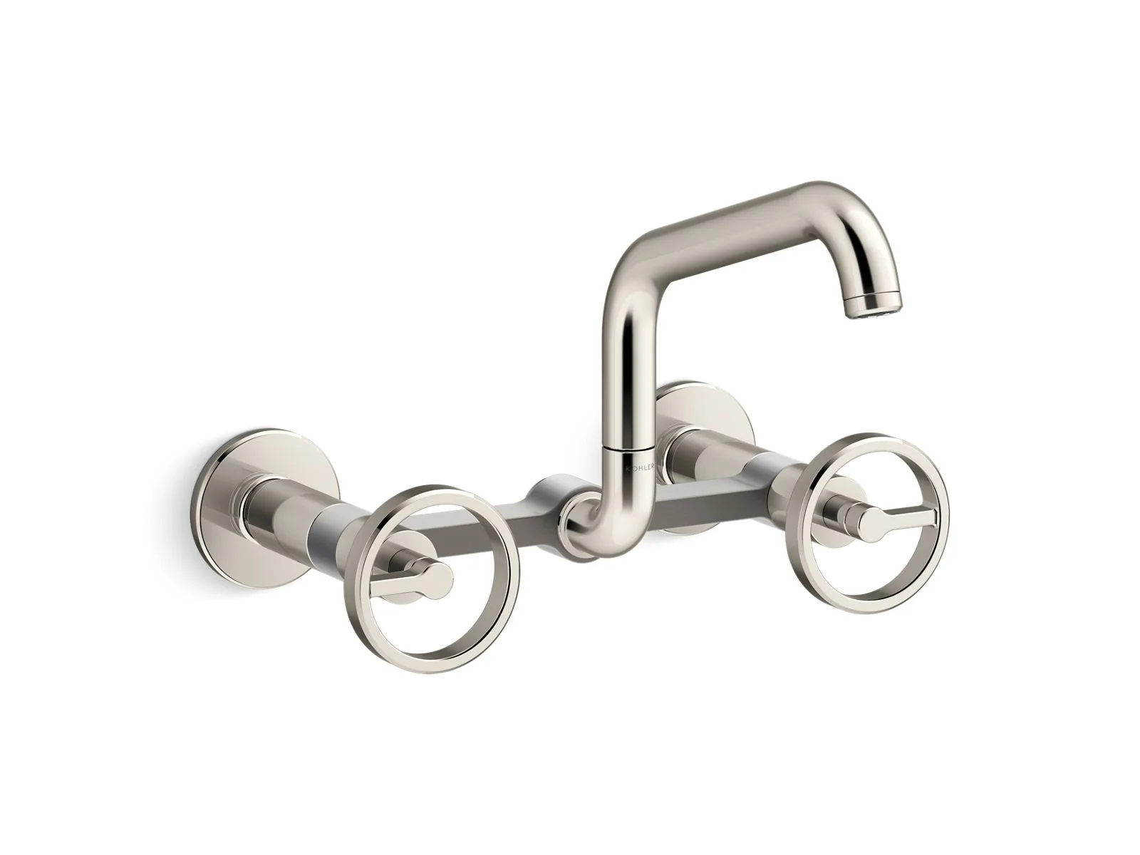 KOHLER K-28666-9 Billet Two-hole wall-mount bridge kitchen sink faucet - Image 7