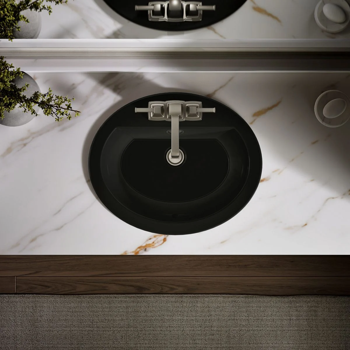KOHLER K-2699-4 Bryant 20-1/4" oval drop-in bathroom sink - Image 12